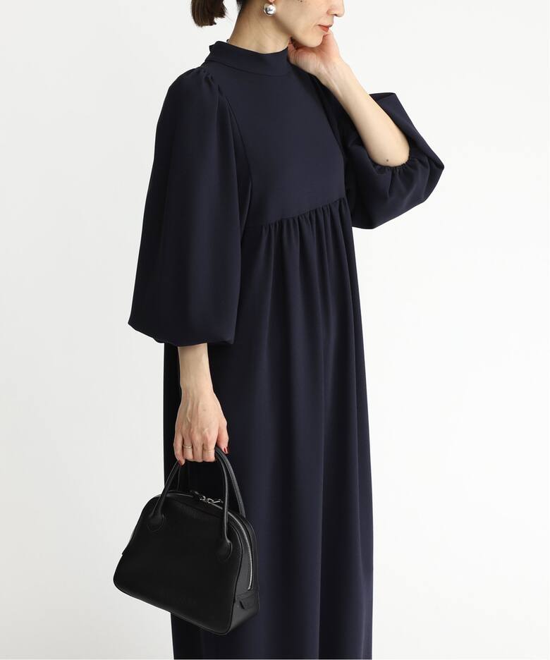 追加》アセテートバックサテンジョーゼットワンピース（ワンピース  