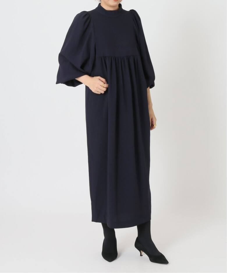 追加》アセテートバックサテンジョーゼットワンピース（ワンピース 