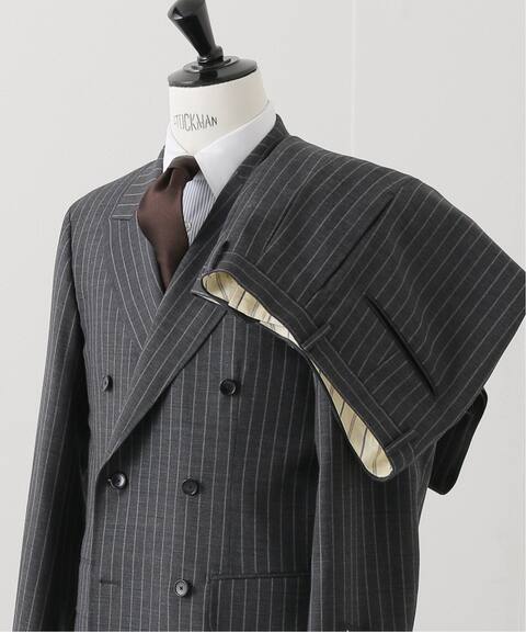 Dormeuil サージ ダブルスーツ ストライプ Edifice エディフィス 公式のファッション通販 Baycrew S Store