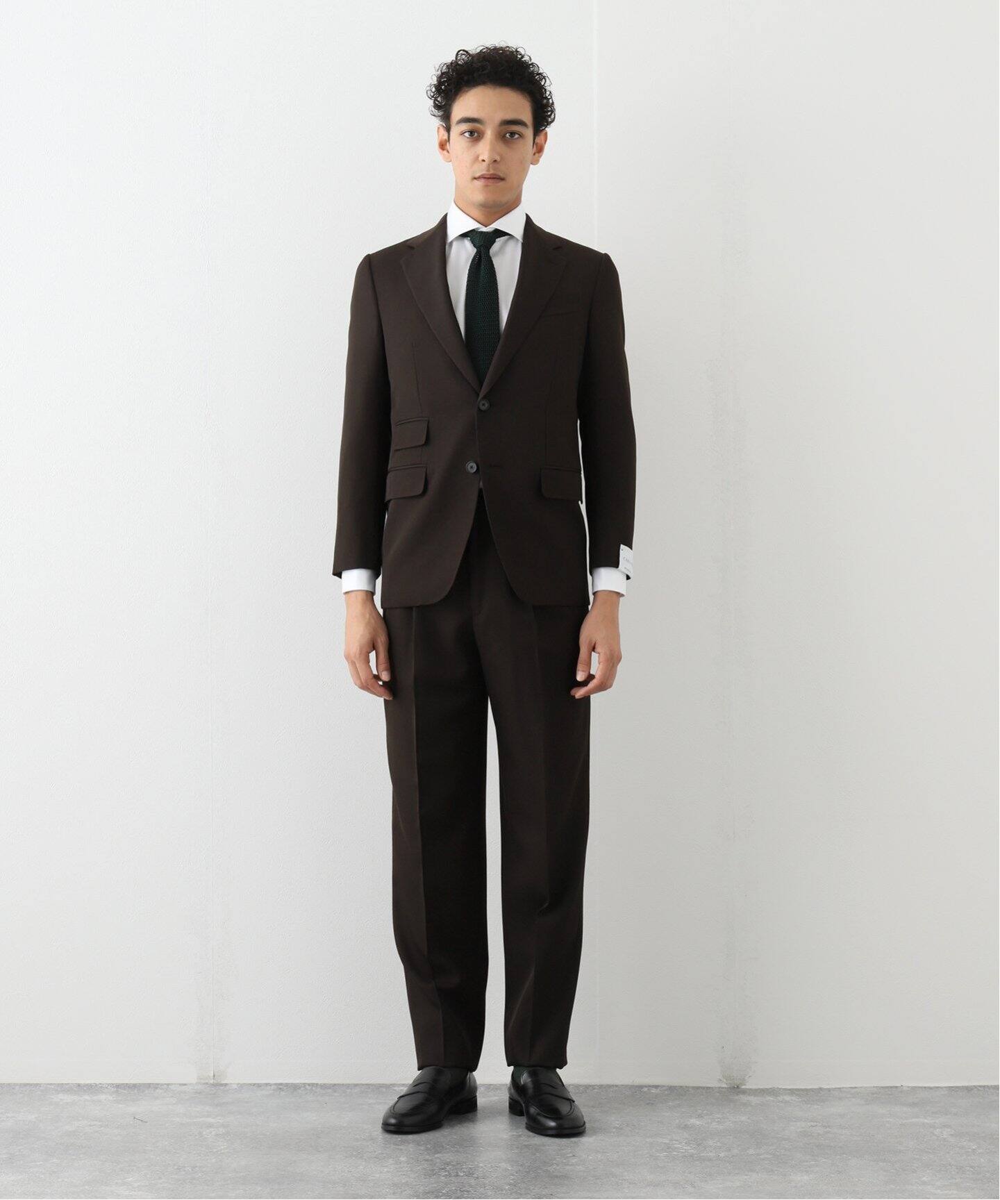 最終価格 艶感CARUSO セットアップ スーツ 48 低かっ