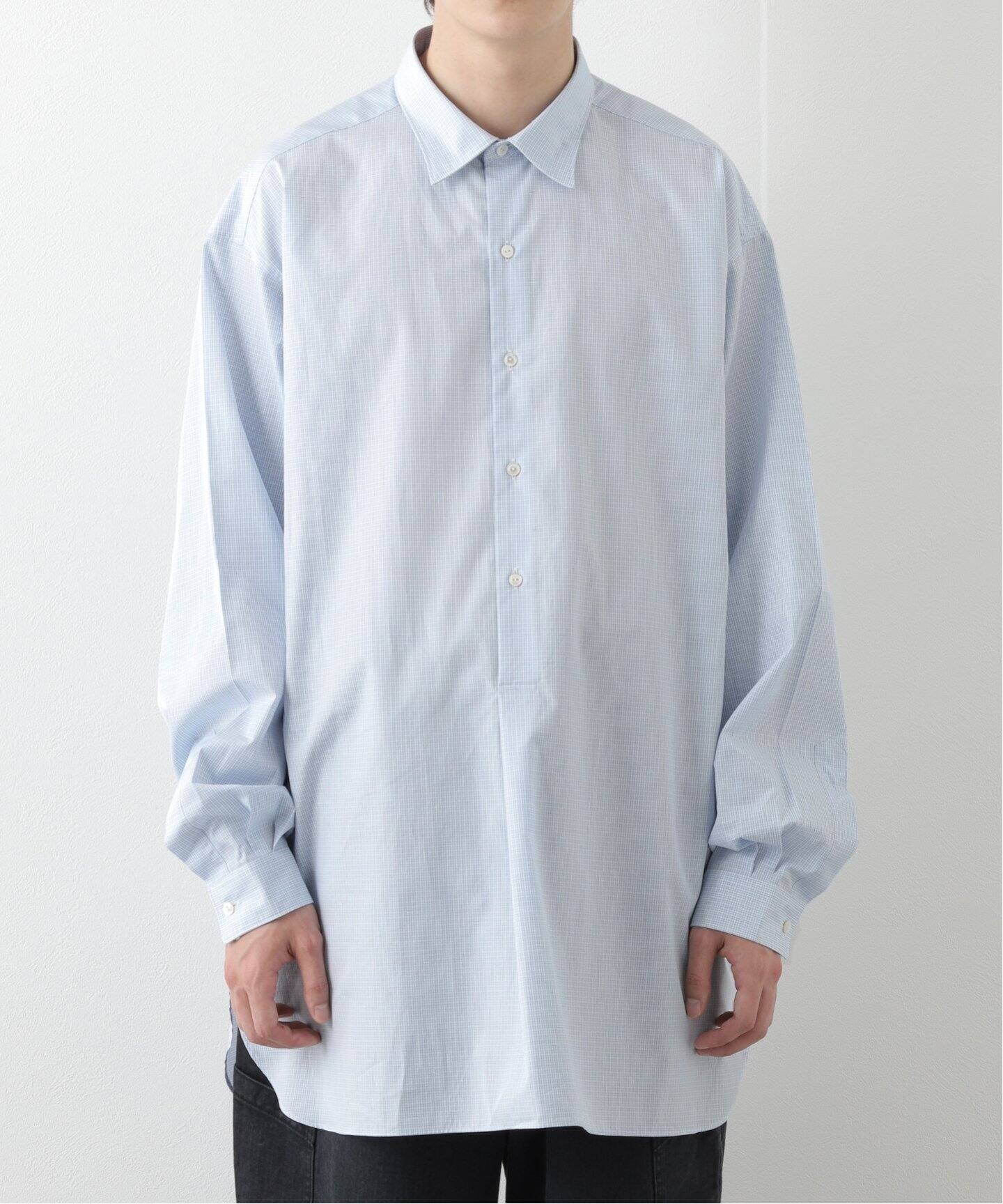 A.PRESSE/アプレッセ】Pullover Granpa Shirts（シャツ／ブラウス）｜L  