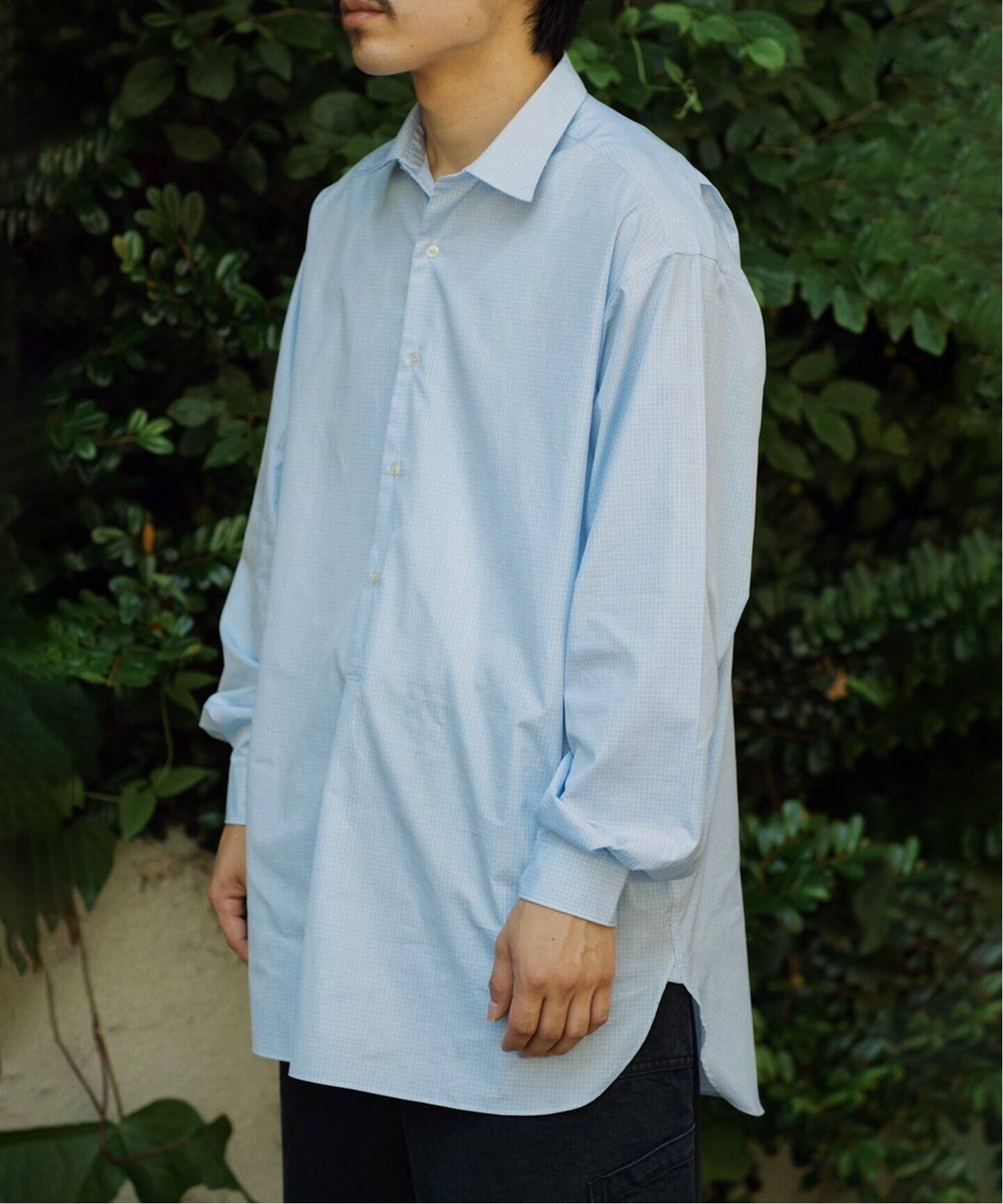 A.PRESSE/アプレッセ】Pullover Granpa Shirts（シャツ 