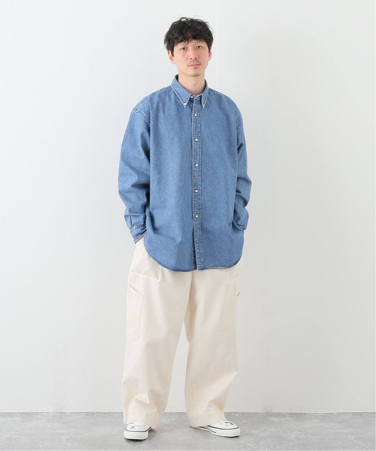 A.PRESSE/アプレッセ】BD Denim Shirt（シャツ／ブラウス）｜L