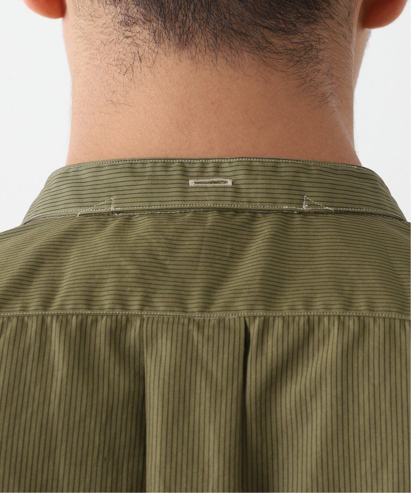 A.PRESSE/アプレッセ】Pullover Collarless Shirt（シャツ／ブラウス 