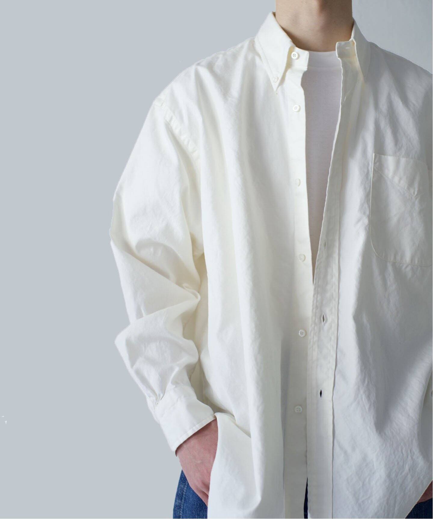 A.PRESSE/アプレッセ】BD Oxford Shirt（シャツ／ブラウス）｜L  