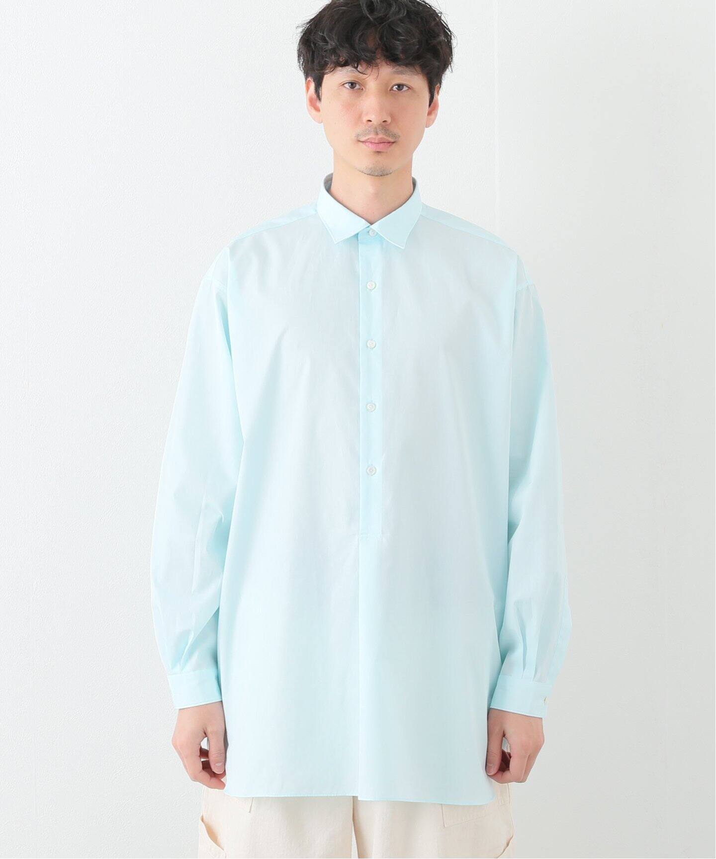A.PRESSE/アプレッセ】Pullover Granpa Shirt（シャツ／ブラウス）｜L 