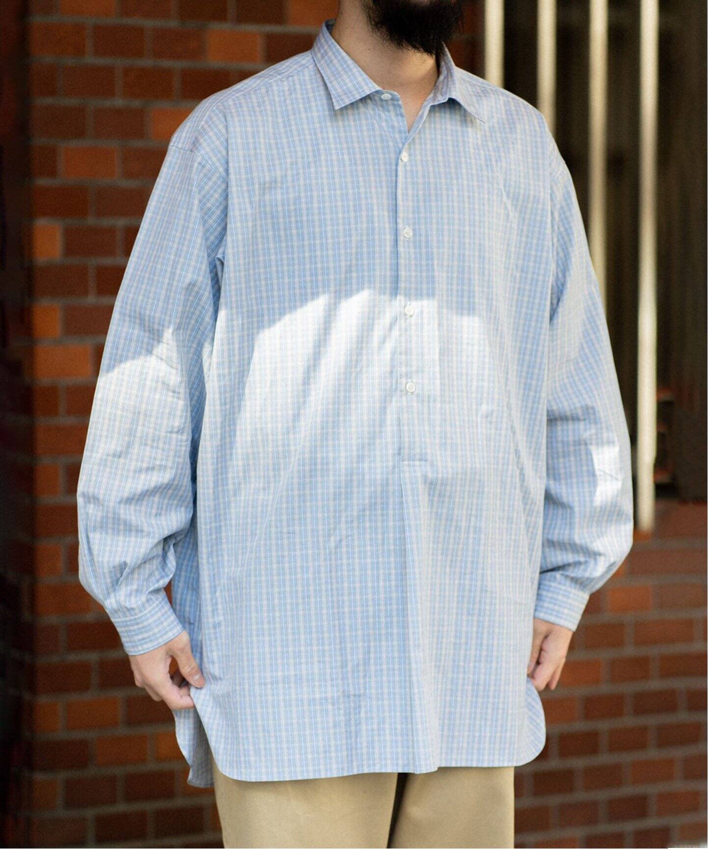 A.PRESSE/アプレッセ】Pullover Granpa Shirt（シャツ／ブラウス）｜L 