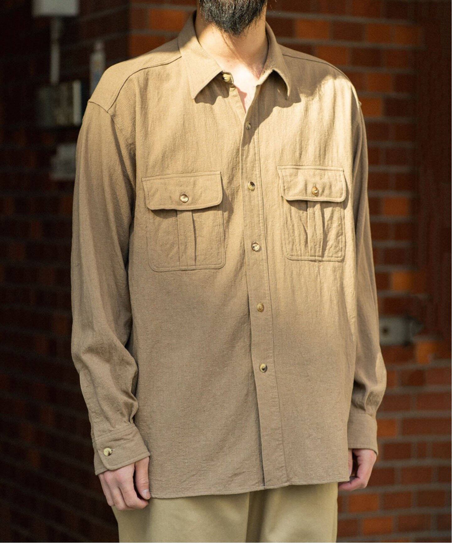 A.PRESSE/アプレッセ】Safari Shirts（シャツ／ブラウス）｜L 