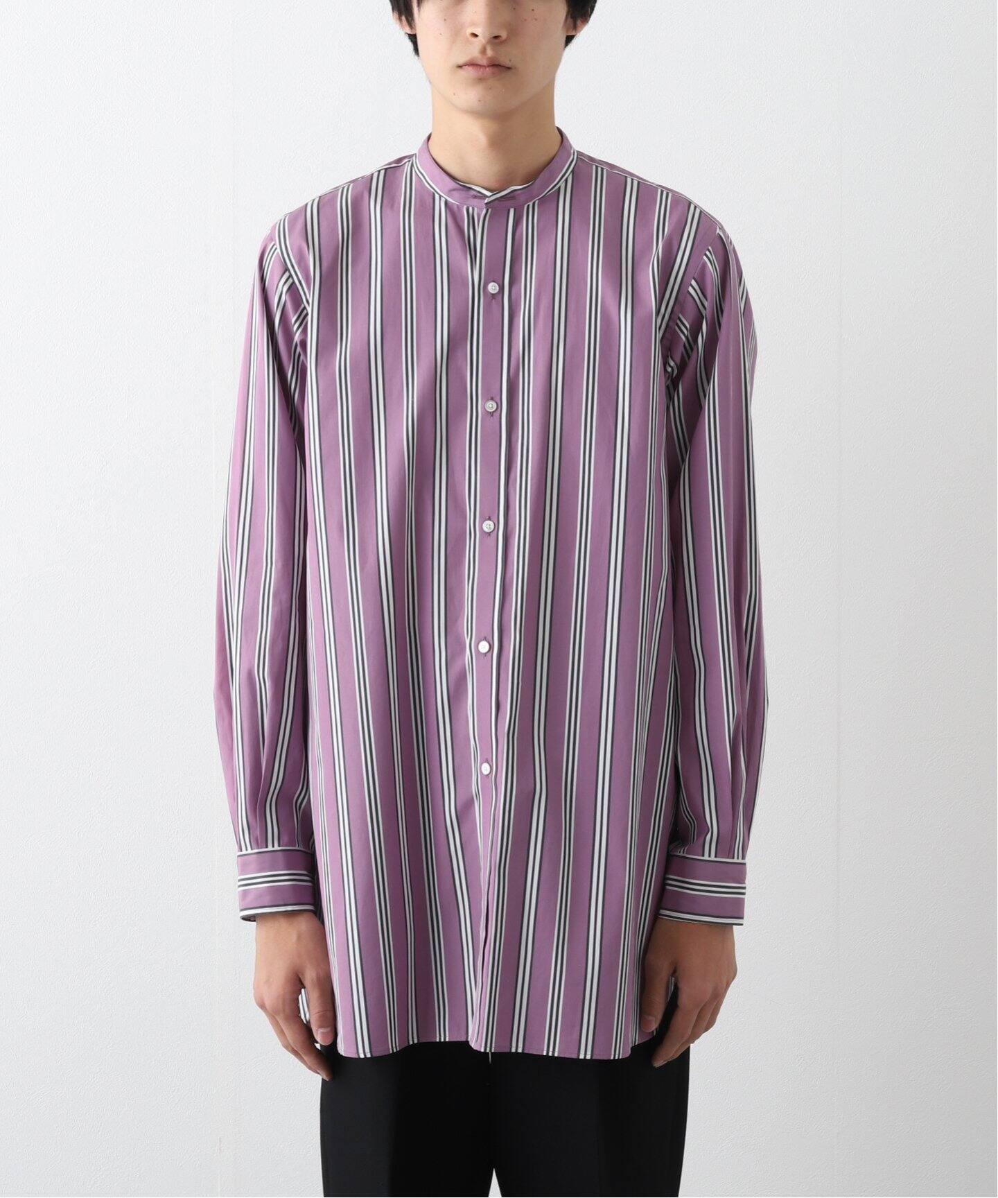 HEUGN / ユーゲン】Stripe Rob（シャツ／ブラウス）｜L