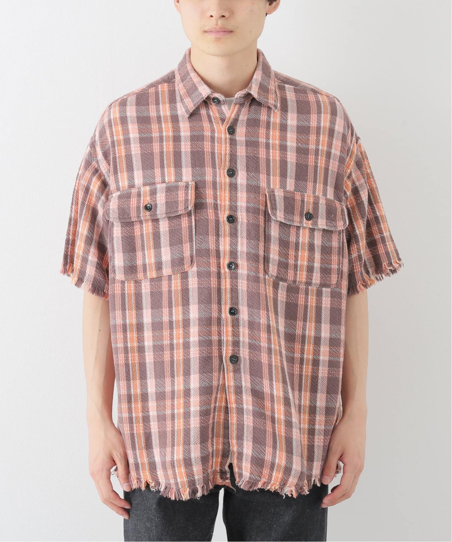 mythinks ネルシャツ Lsize MY THINKS（マイシンクス）の「MYTHINKS | ネルシャツ CHECK MEN