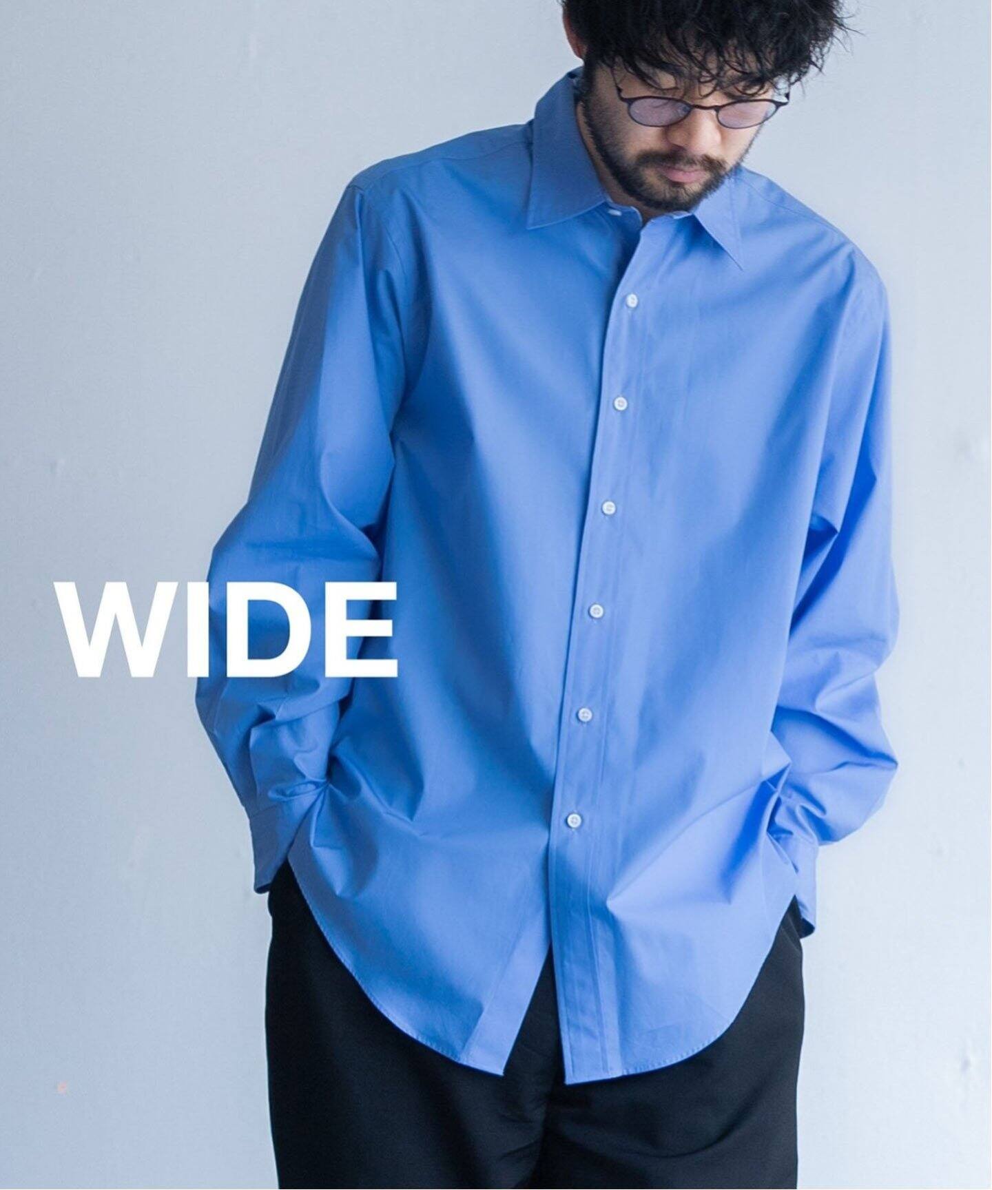LE / エルイー】WIDE Reguler Shirts（シャツ／ブラウス）｜L