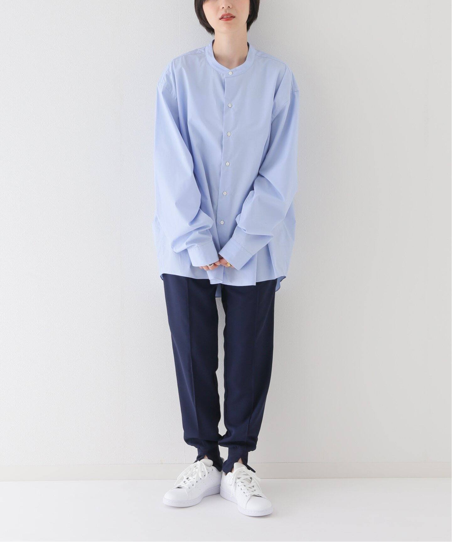 LE / エルイー】EX-WIDE BAND SHIRTS（シャツ／ブラウス）｜L