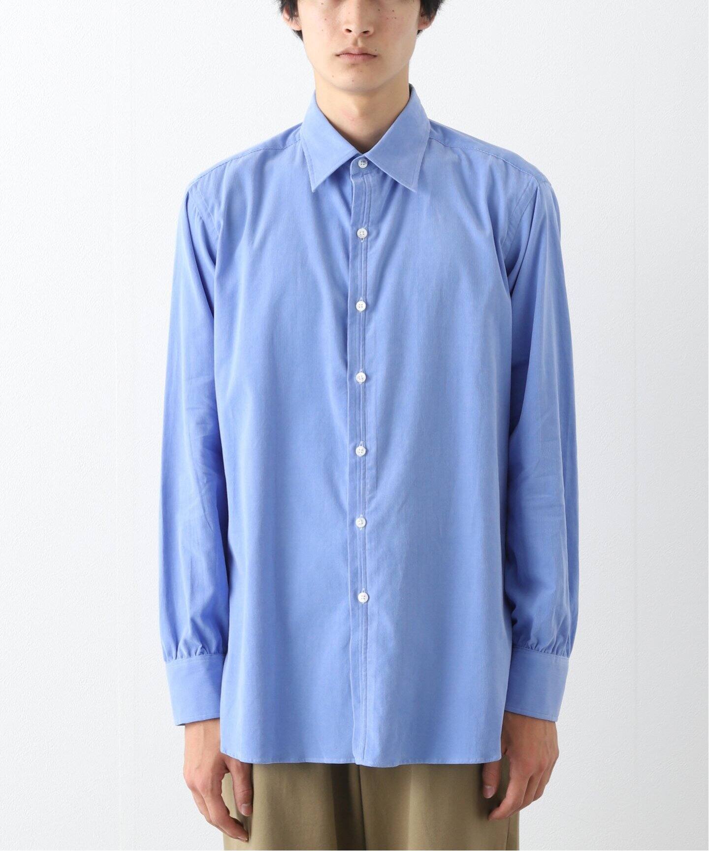RE-PURPOSE / リパーパス】BLUE CORDUROY SHIRTS（シャツ 