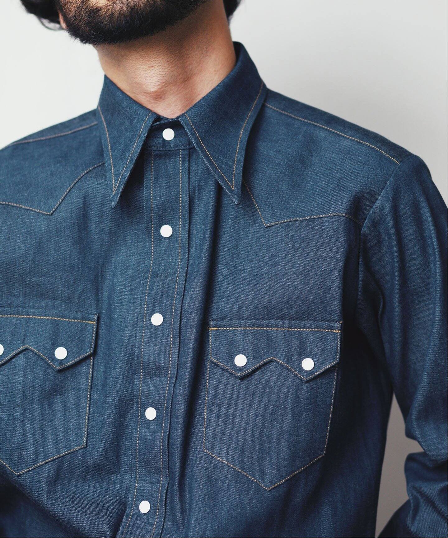 RE-PURPOSE / リパーパス】WESTERN SHIRT（シャツ／ブラウス）｜L 