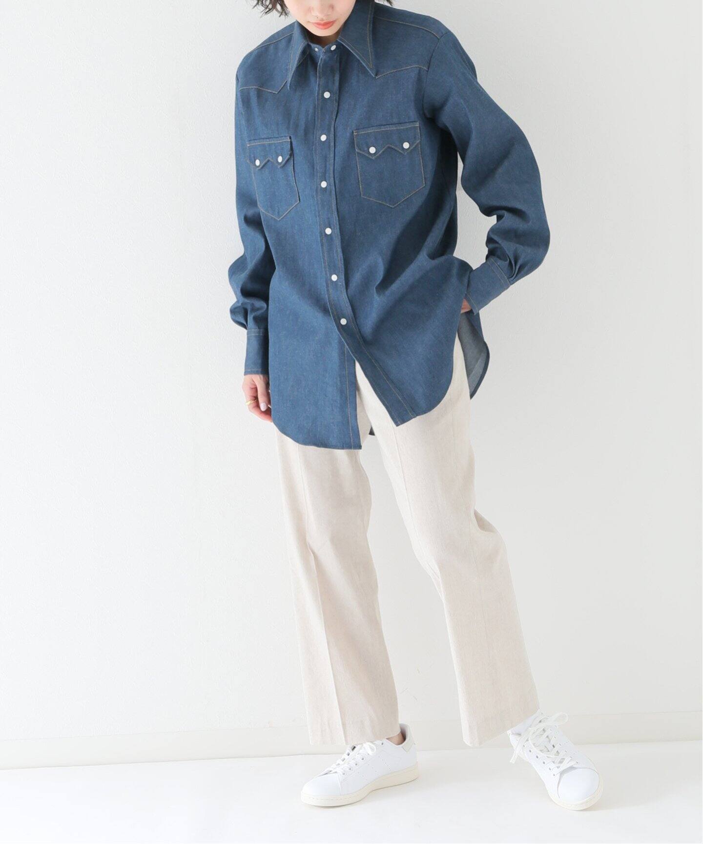 RE-PURPOSE / リパーパス】WESTERN SHIRT（シャツ／ブラウス）｜L 