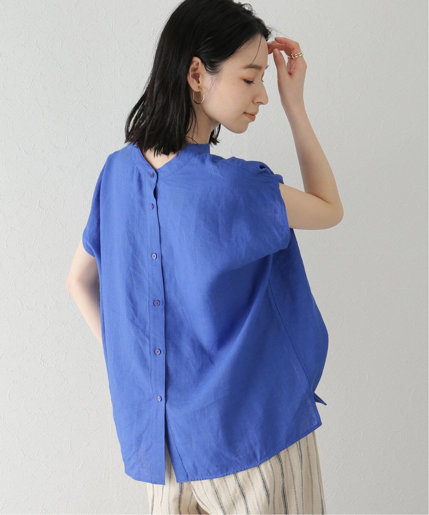 TICCA / ティッカ】リネン2WAYフレンチシャツ（シャツ／ブラウス 