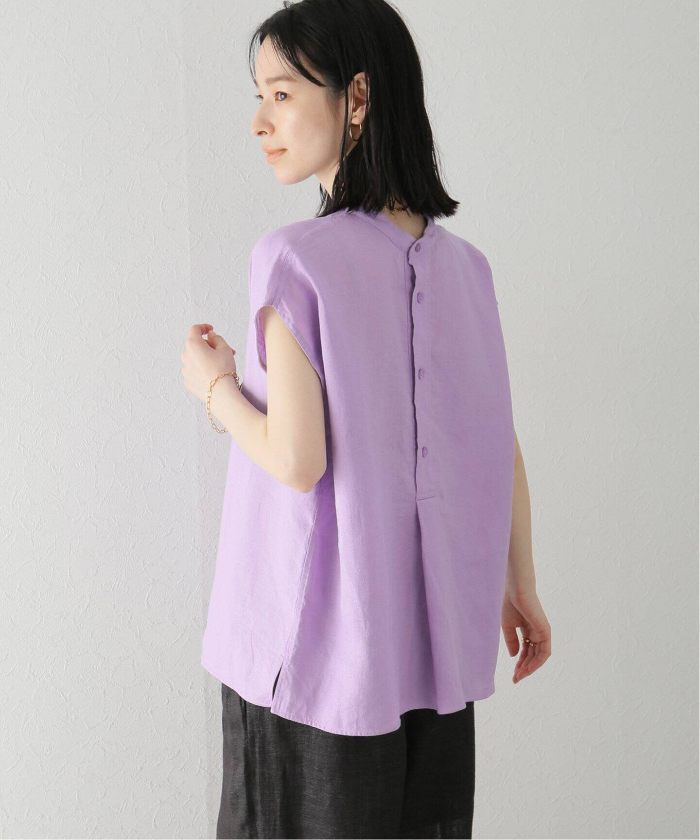 TICCA / ティッカ】リネン2WAYフレンチシャツ（シャツ／ブラウス 