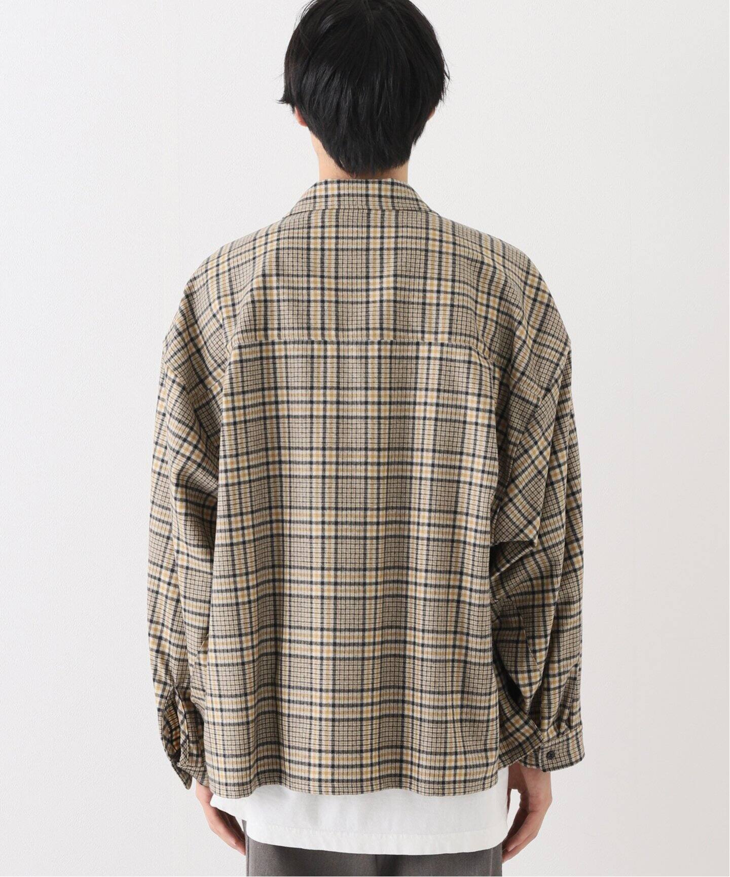 refomed / リフォメッド】WRIST PATCH OPEN COLLAR CHECK SH（シャツ 