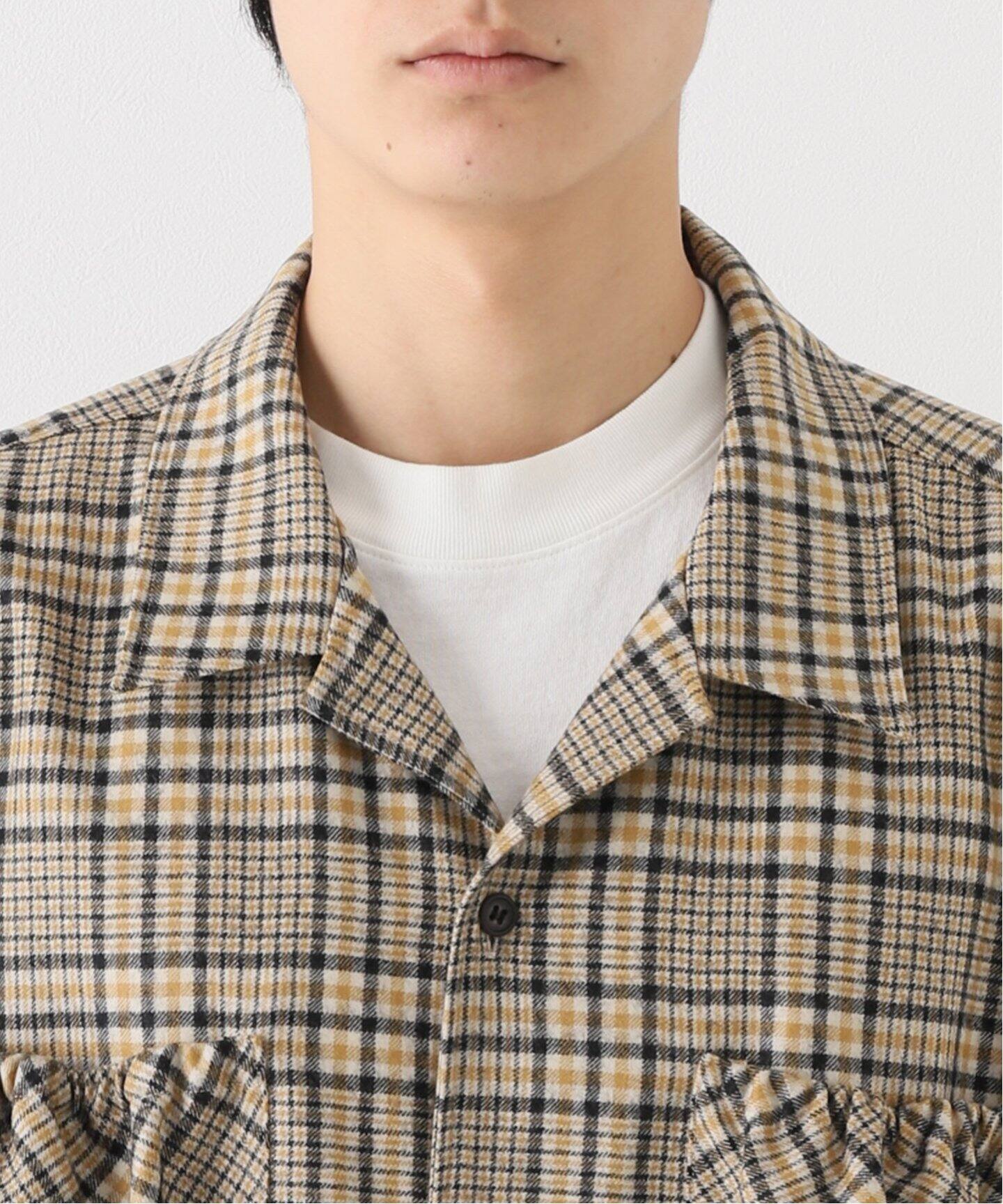 refomed / リフォメッド】WRIST PATCH OPEN COLLAR CHECK SH（シャツ 