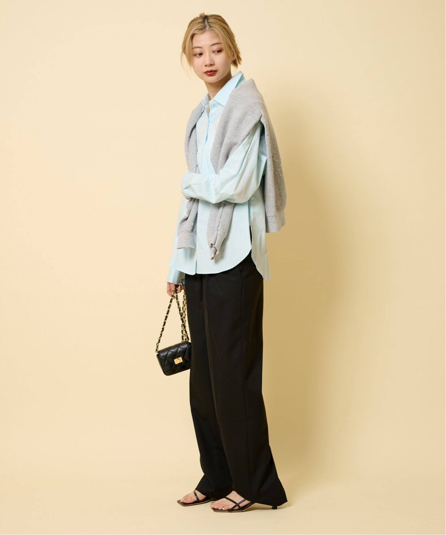 ユーバイスピックアンドスパン　シャツ ブラウス クロップドオープンカラーシャツ ブロードシャツ（シャツ／ブラウス）｜UBY Spick & Span（ユーバイス