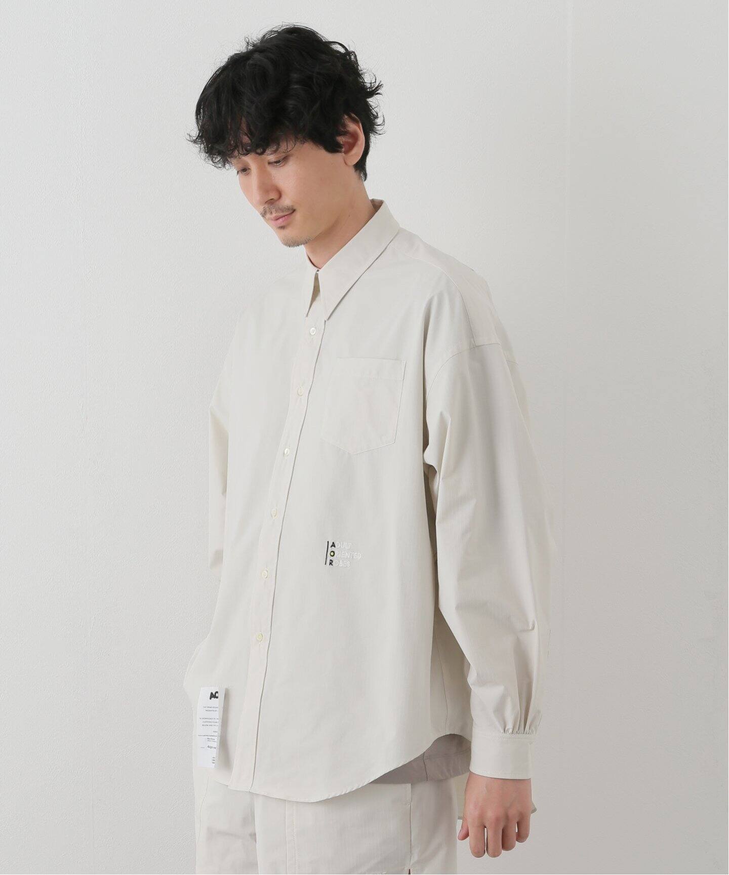 ADULT ORIENTED ROBES】Sunscreen リップストップオーバーサイズシャツ 