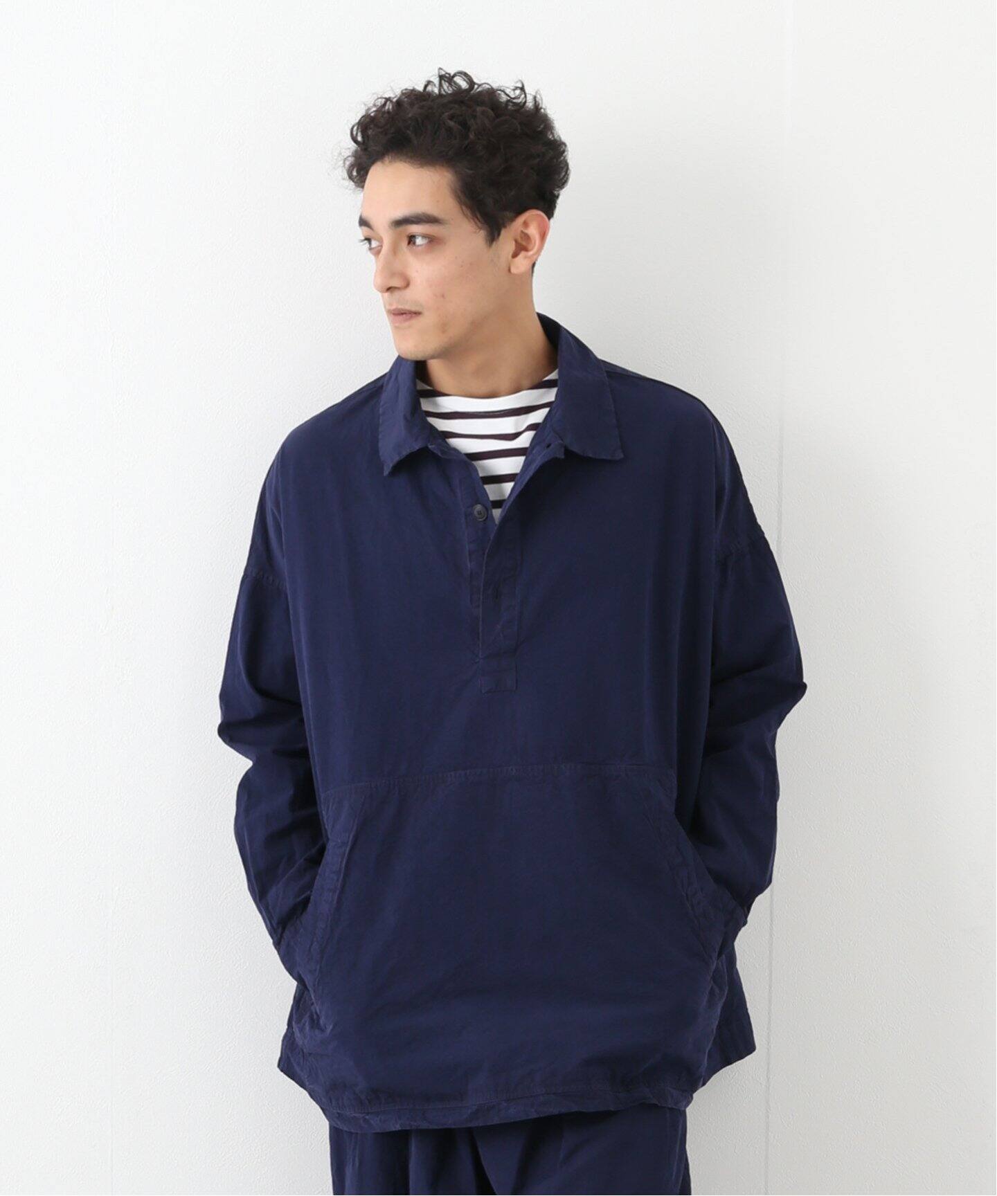 CASEY CASEY ケイシーケイシー】 CREW NECK JUMPER / MIX INDIGO 
