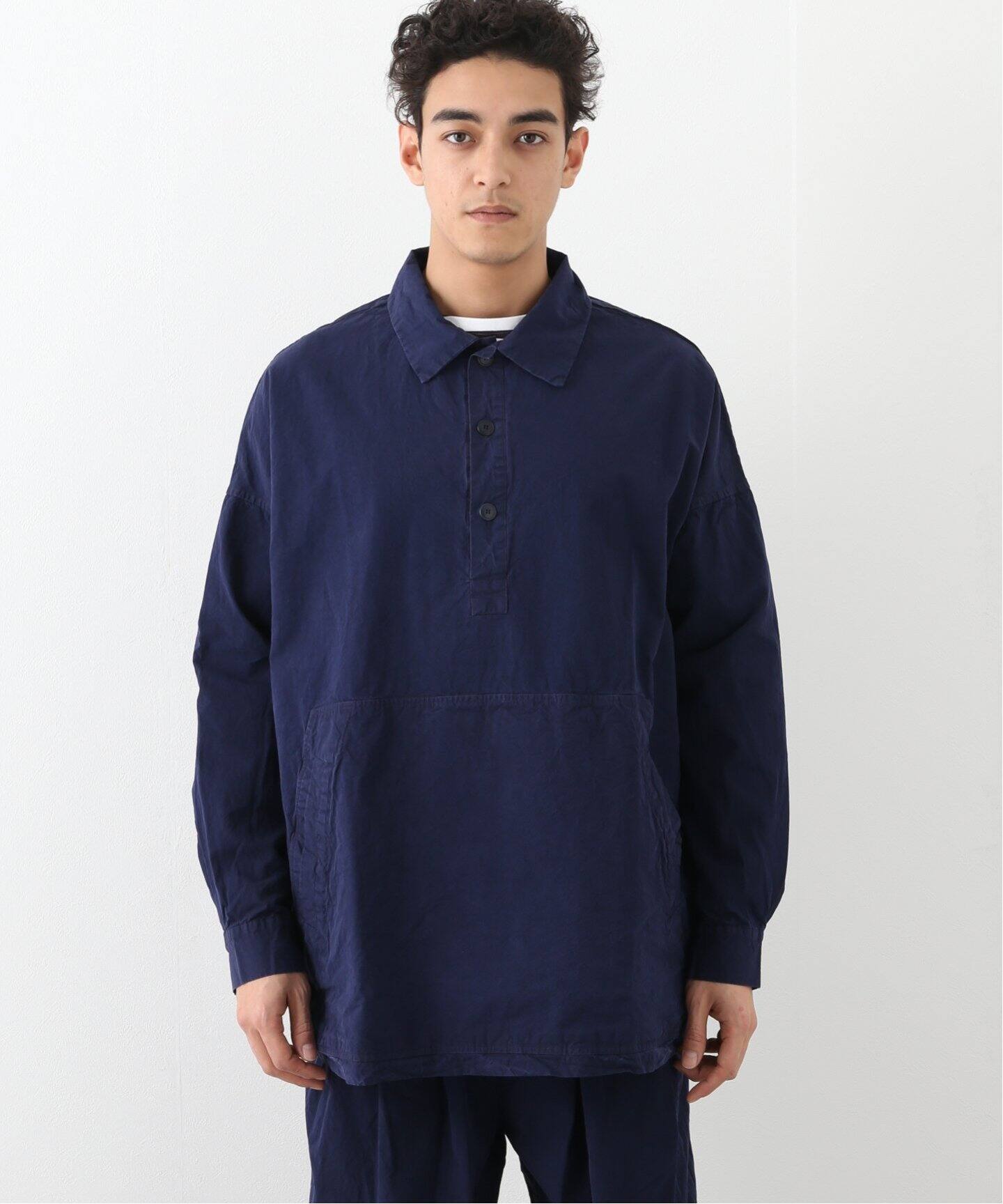 CASEY CASEY P TOP COT 80 NAVY L タグ付き（CASEY CASEY 21SS NEW 