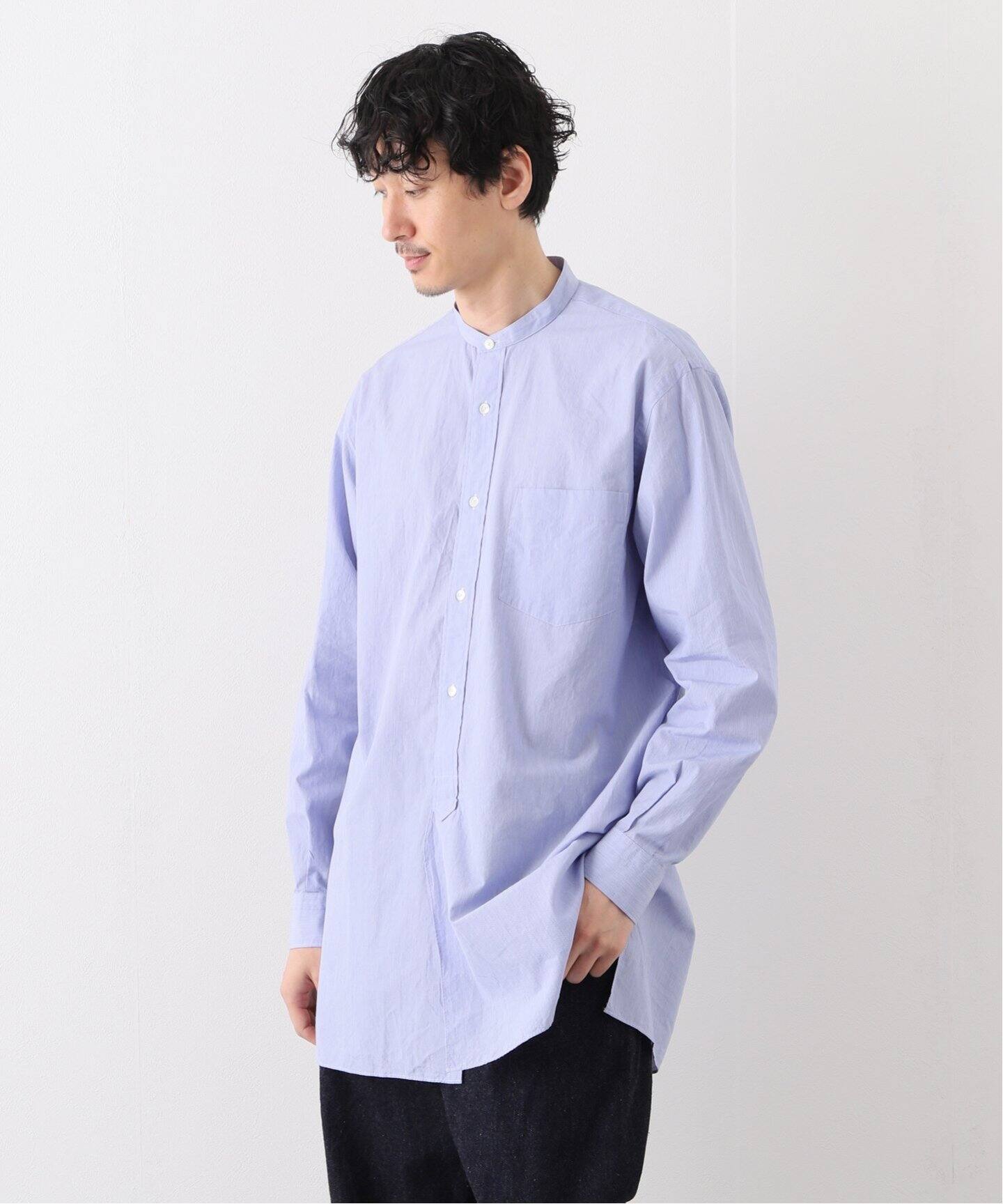 美品 サイズ2 塩辛かっ 20aw コモリシャツ 白 comoli