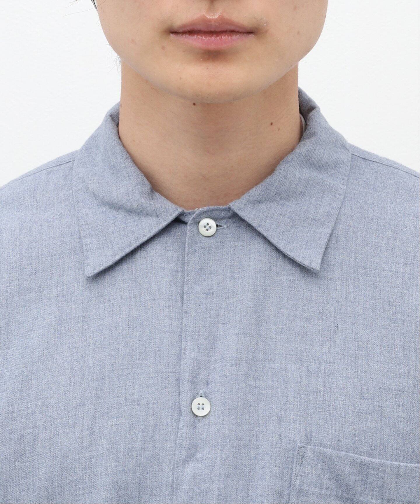 COMOLI / コモリ】コットンカシミヤ オープンカラーシャツ（シャツ 