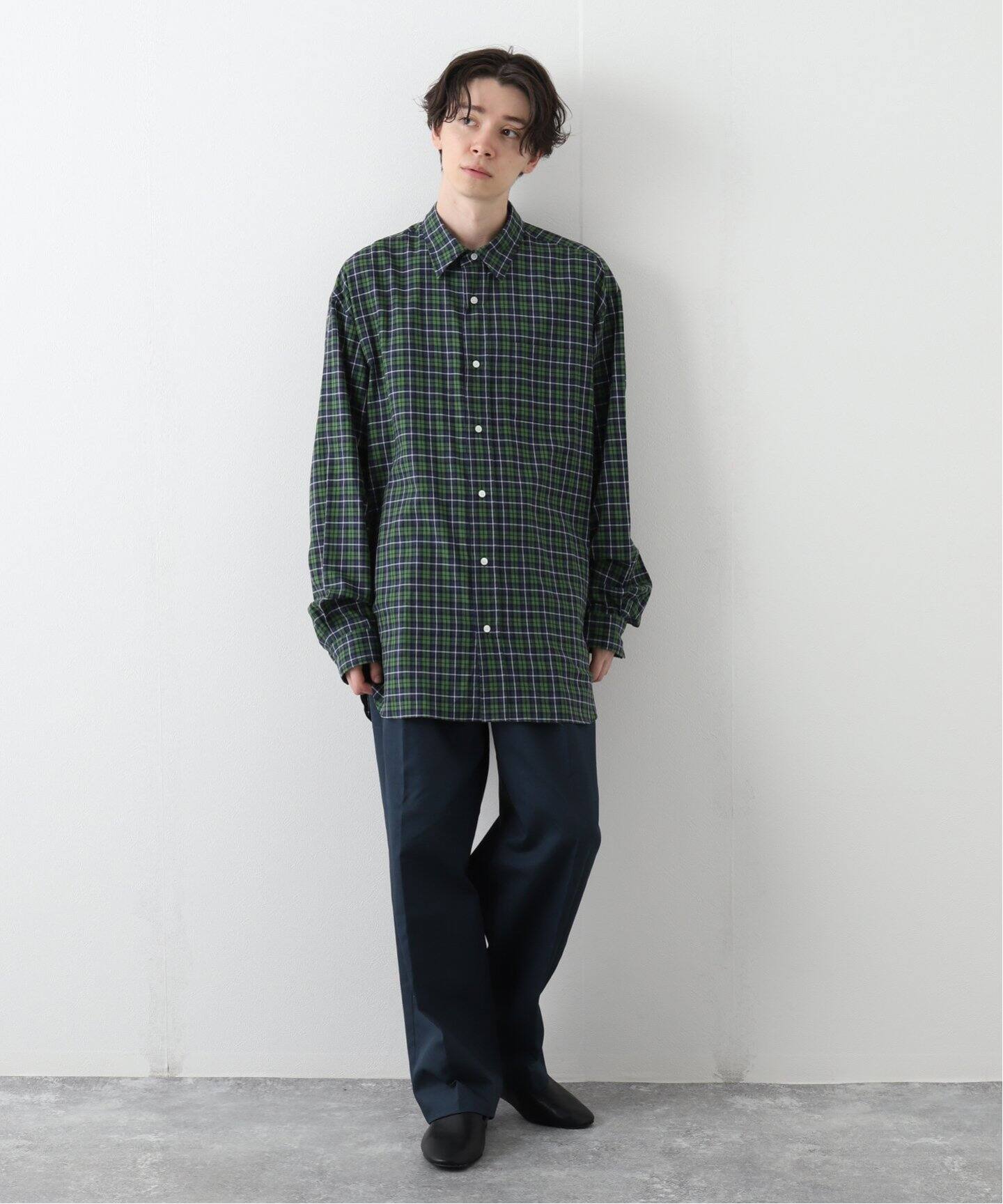 MARKAWARE / マーカウェア】SOKTAS チェック ヴィエラ ヒュージ シャツ  