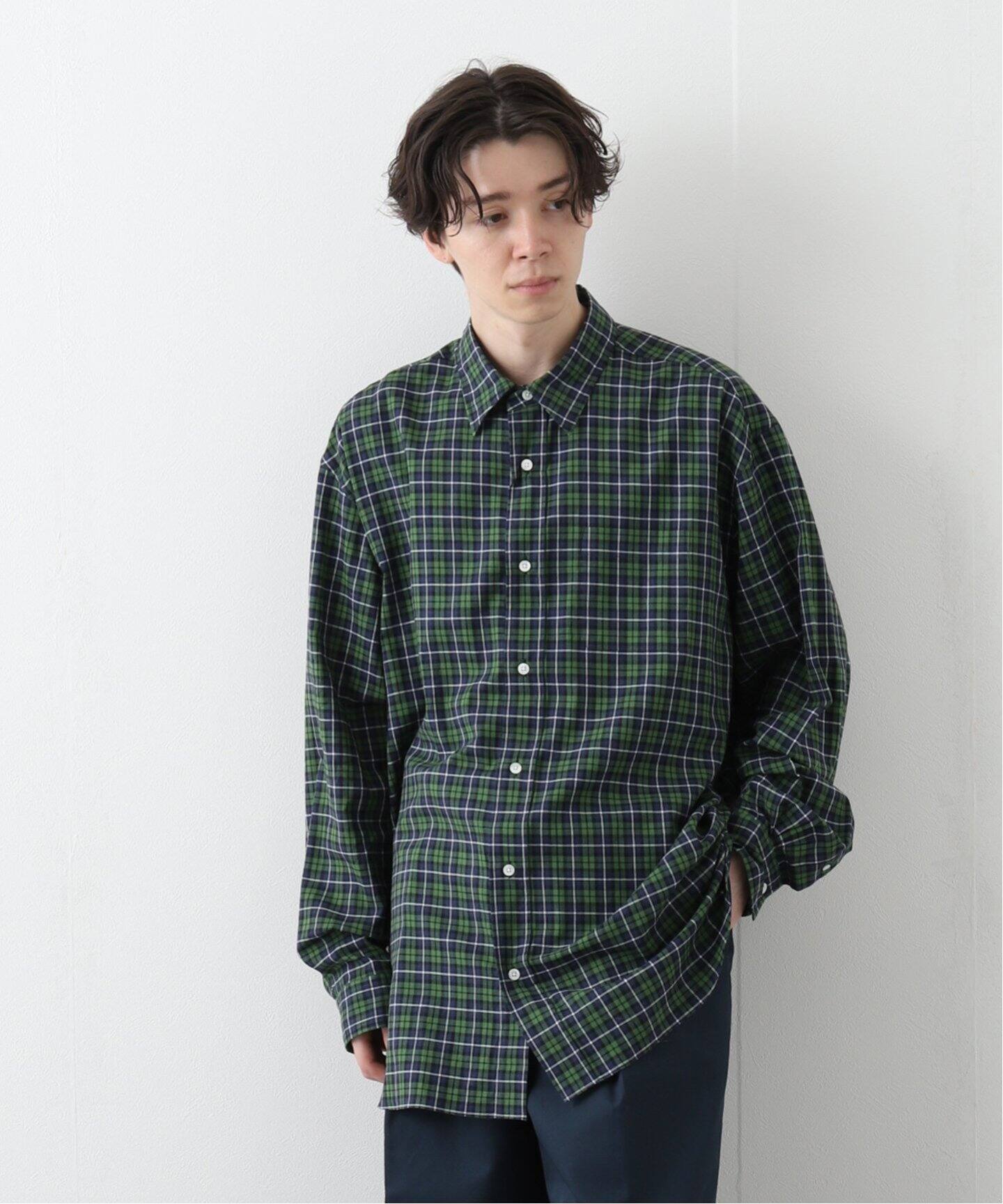 MARKAWARE / マーカウェア】SOKTAS チェック ヴィエラ ヒュージ シャツ 