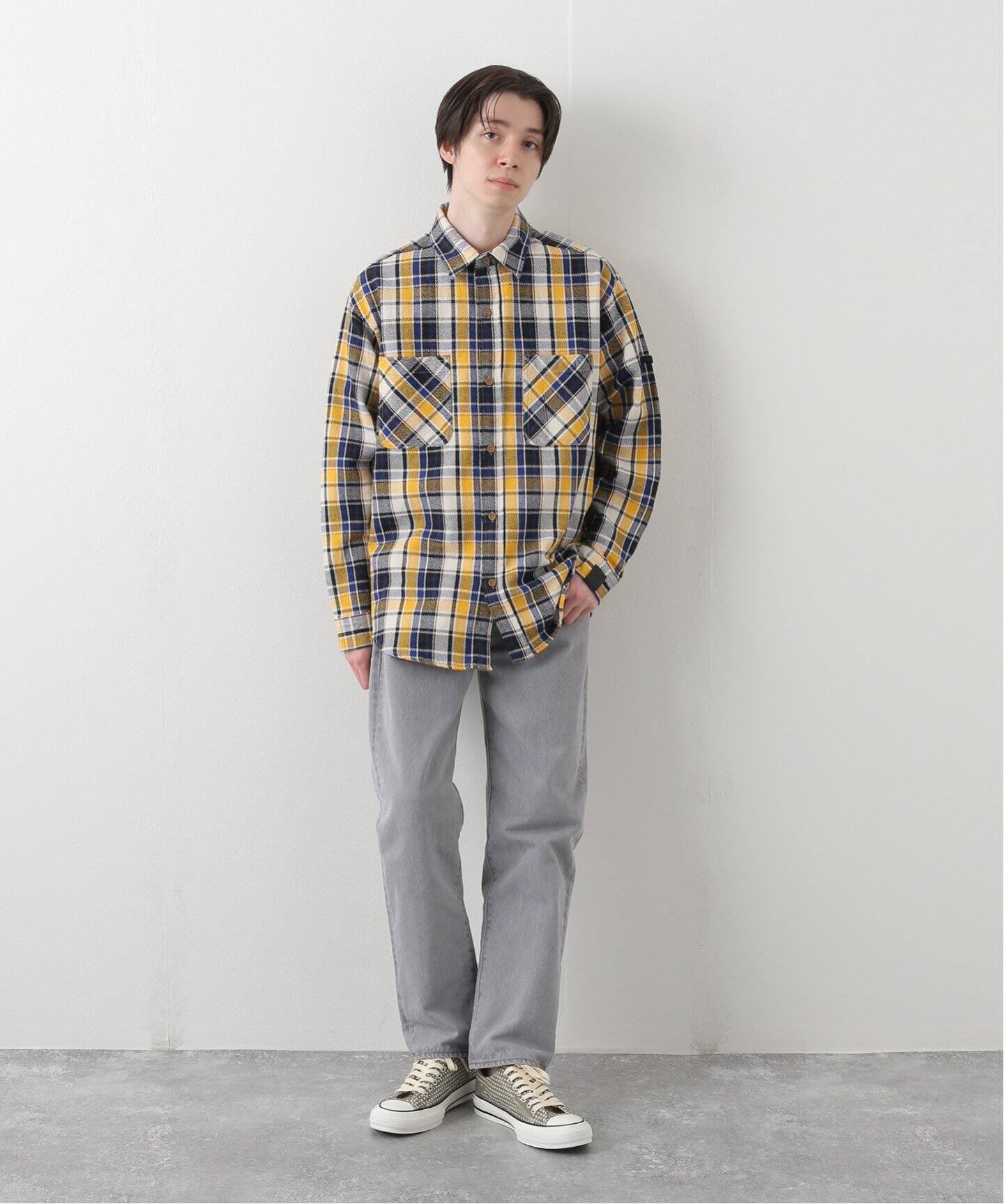 N.HOOLYWOOD × BIG MAC CHECK SHIRTS 36（N. Hoolywood – Blue in 