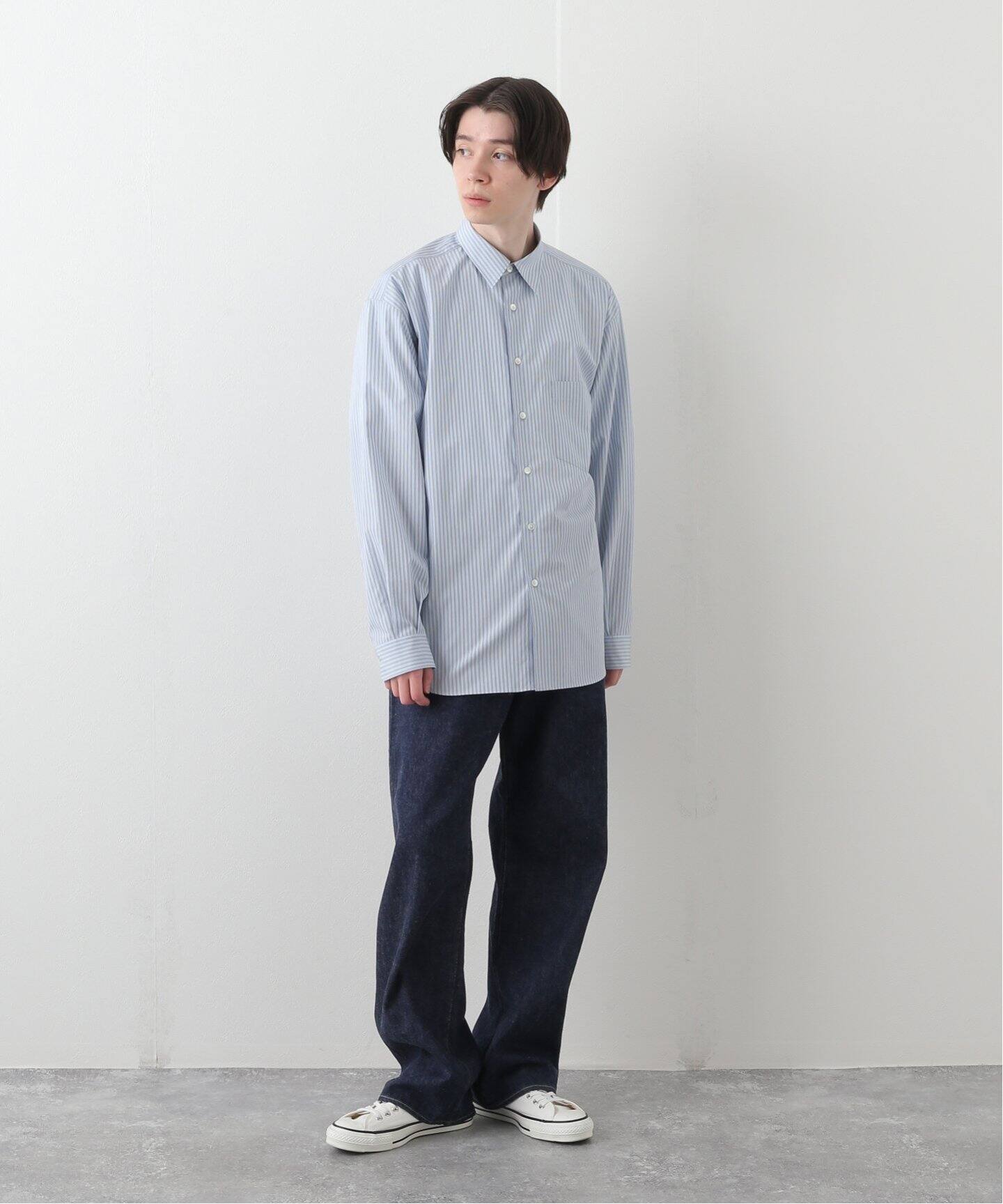 AURALEE / オーラリー】FINX STRIPE SHIRTS（シャツ／ブラウス 