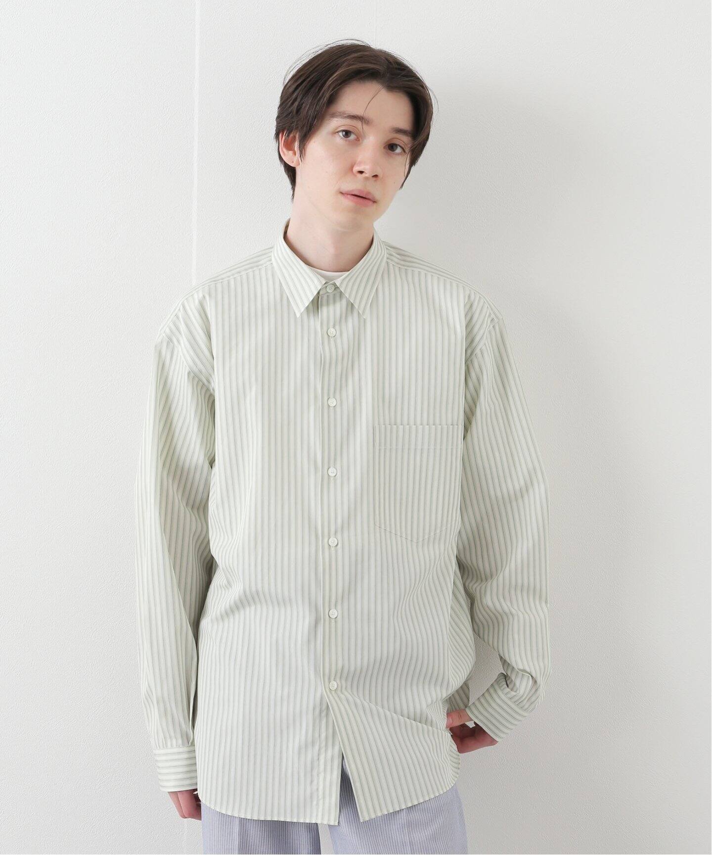 AURALEE / オーラリー】FINX STRIPE SHIRTS（シャツ／ブラウス 