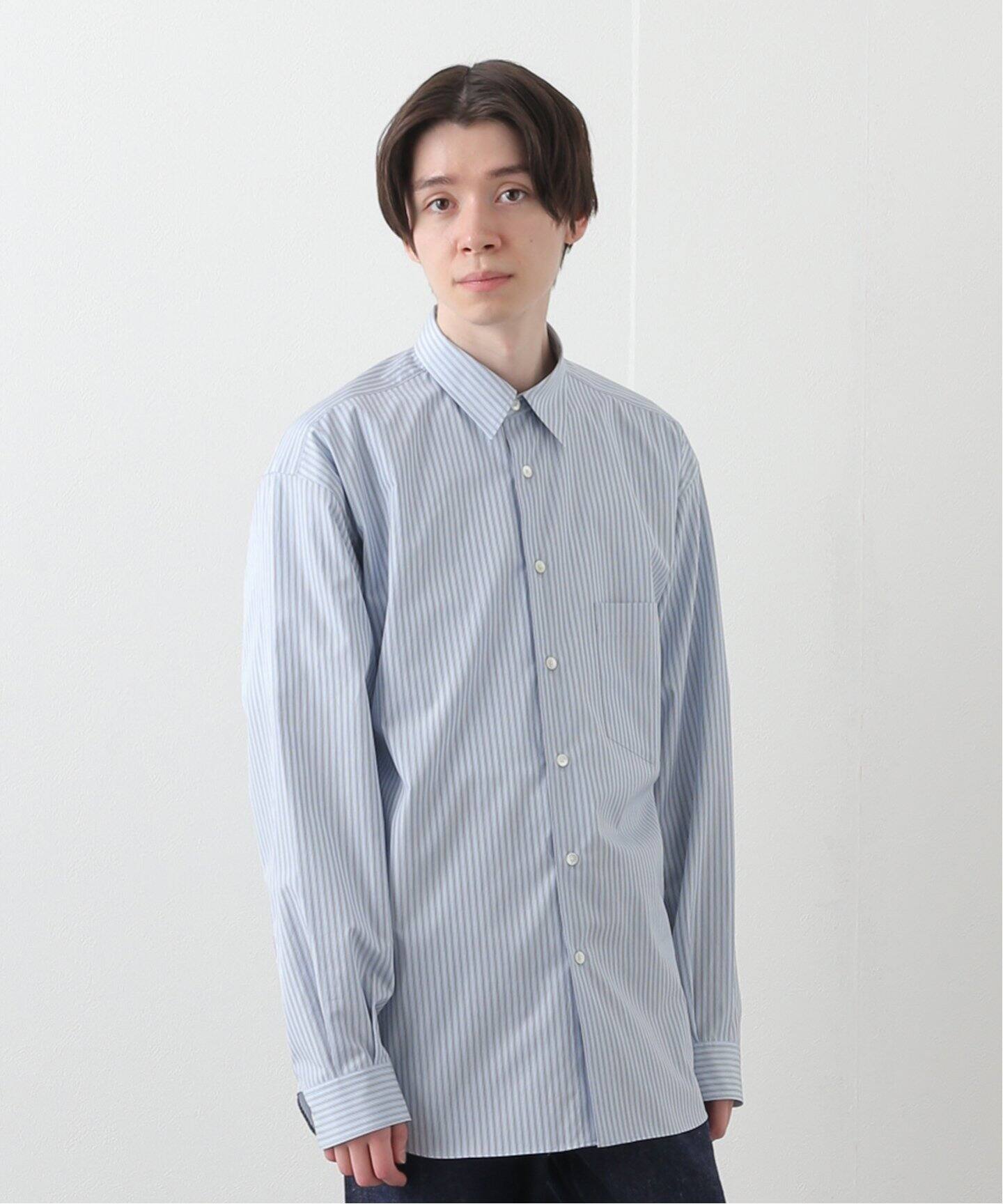 AURALEE / オーラリー】FINX STRIPE SHIRTS（シャツ／ブラウス  