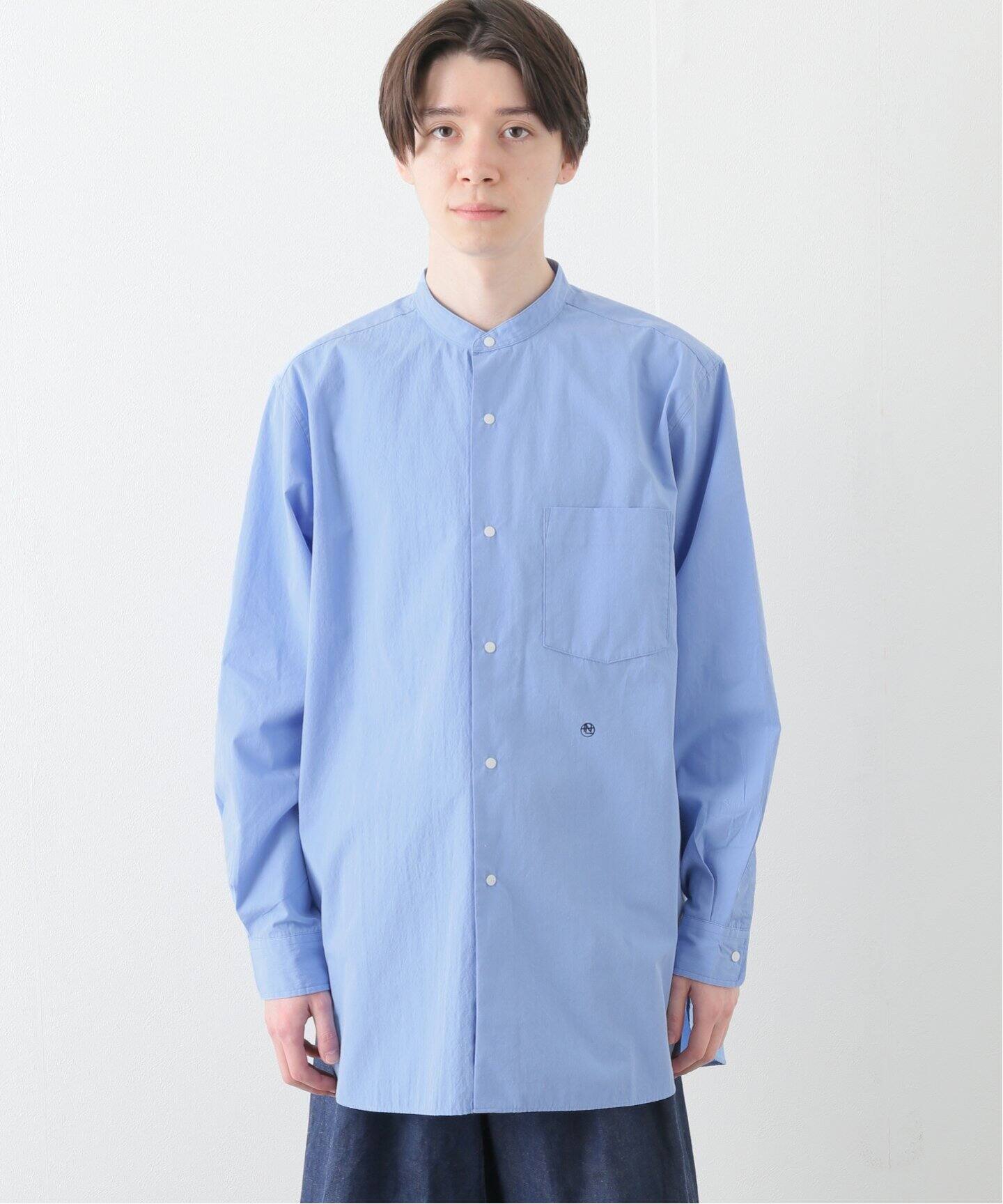 nanamica / ナナミカ】Band Collar Wind Shirts（シャツ／ブラウス 