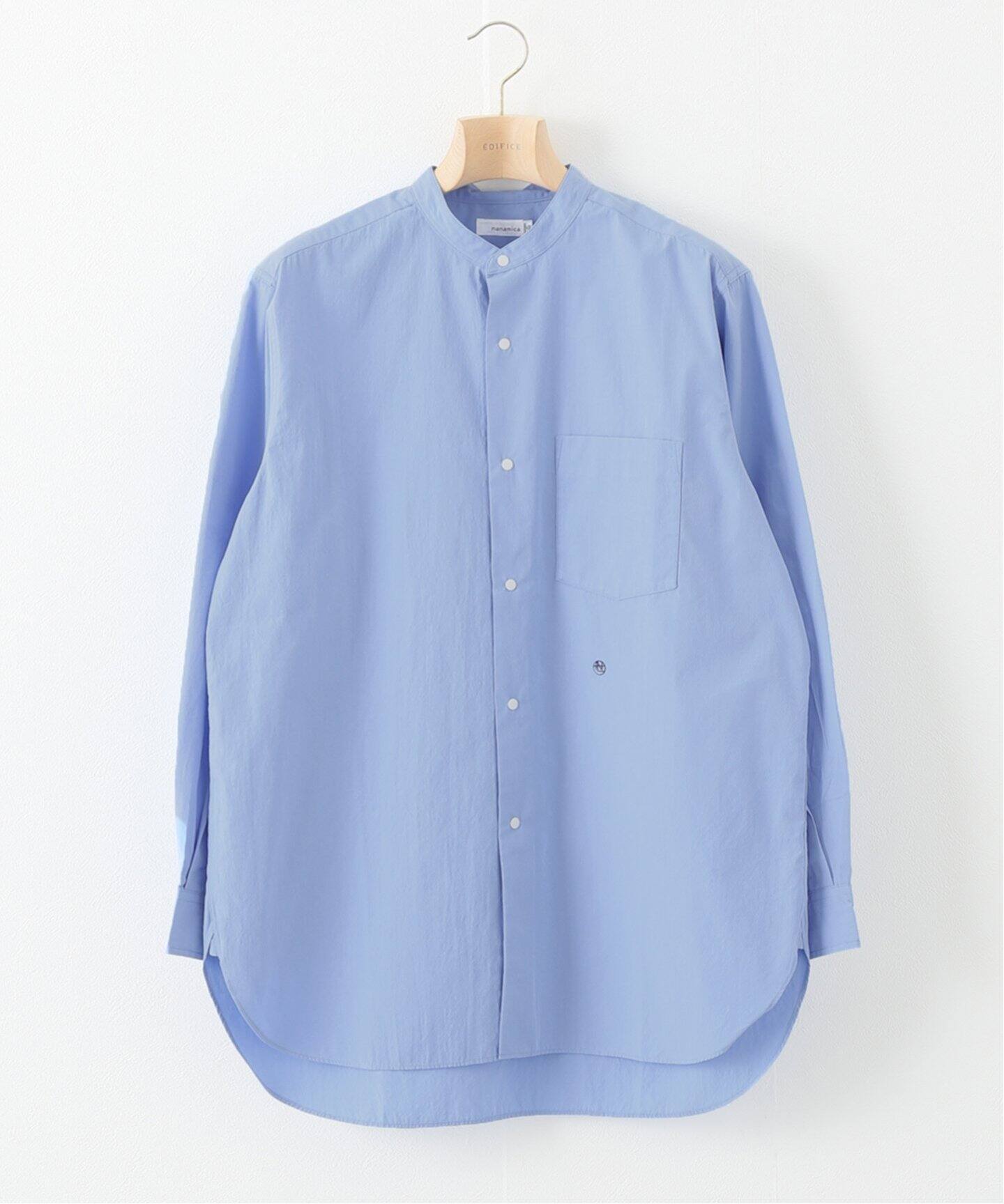 nanamica / ナナミカ】Band Collar Wind Shirts（シャツ／ブラウス 