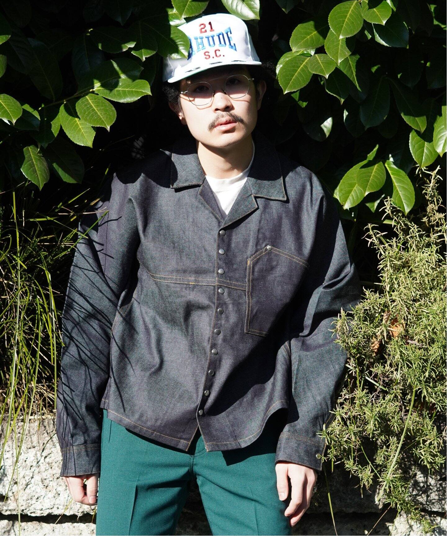 JIEDA / ジエダ】SNAP BUTTON DEINM SHIRT L/S（シャツ／ブラウス 