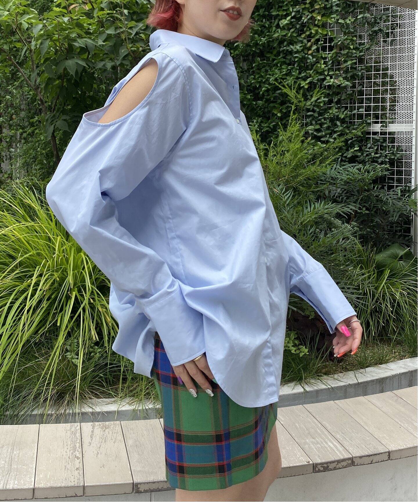 Cut Off Sleeve Shirt / カットオフスリーブシャツ（シャツ／ブラウス）｜Oriens JOURNAL STANDARD