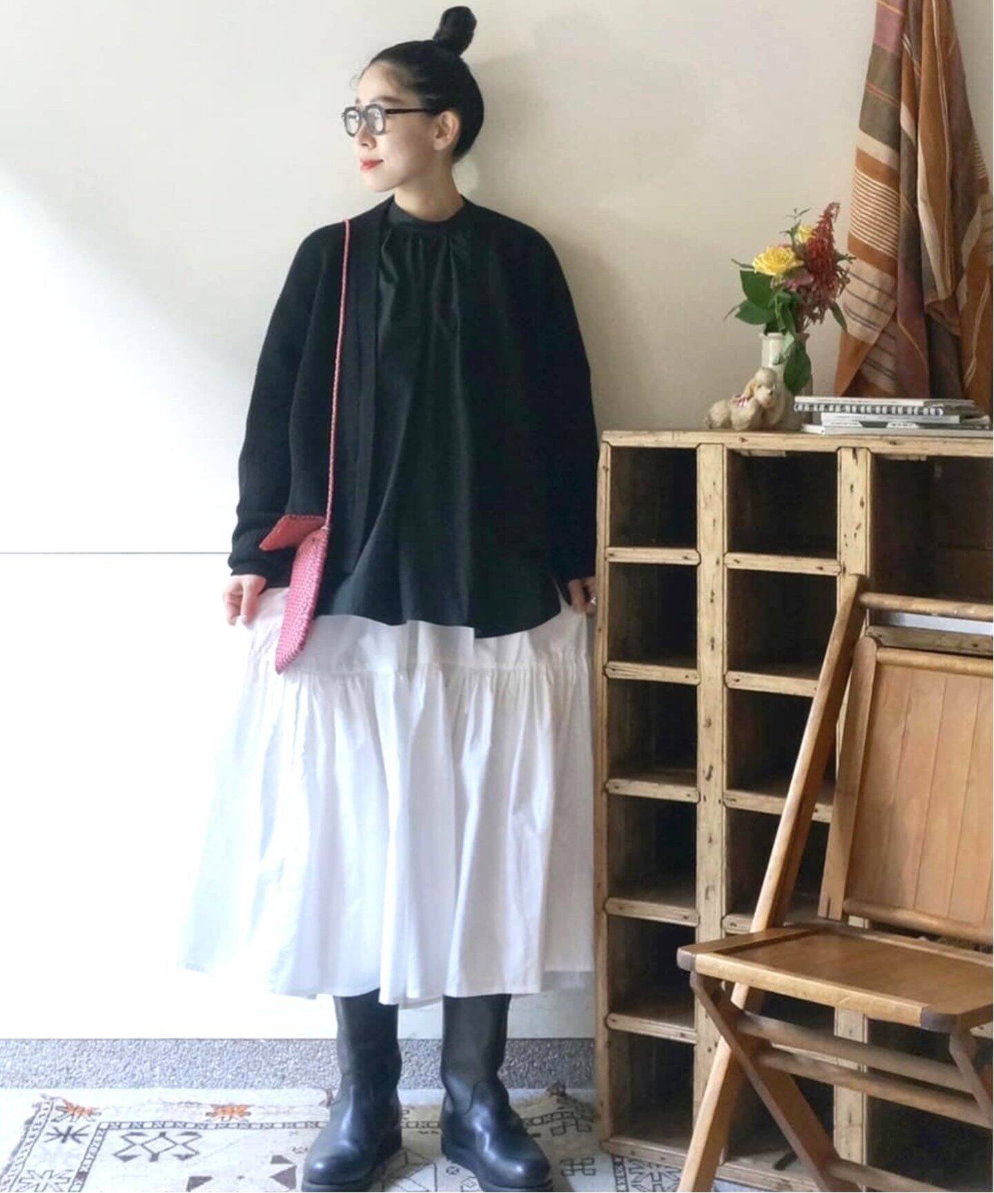 タイプワッシャー スタンドカラーパフブラウス（シャツ／ブラウス 