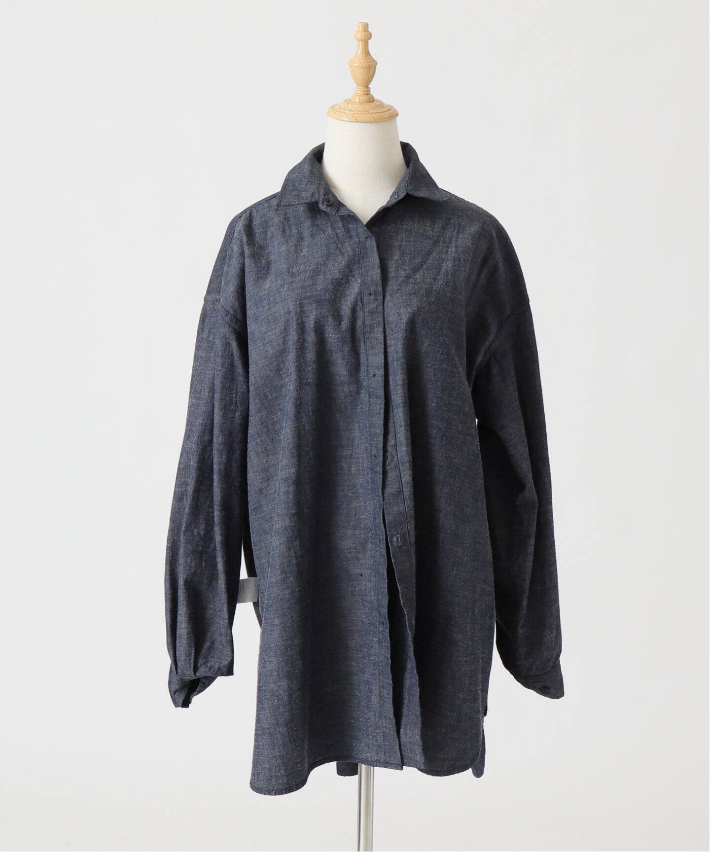 シャンブレー レギュラーカラー-Big-シャツ（シャツ／ブラウス  