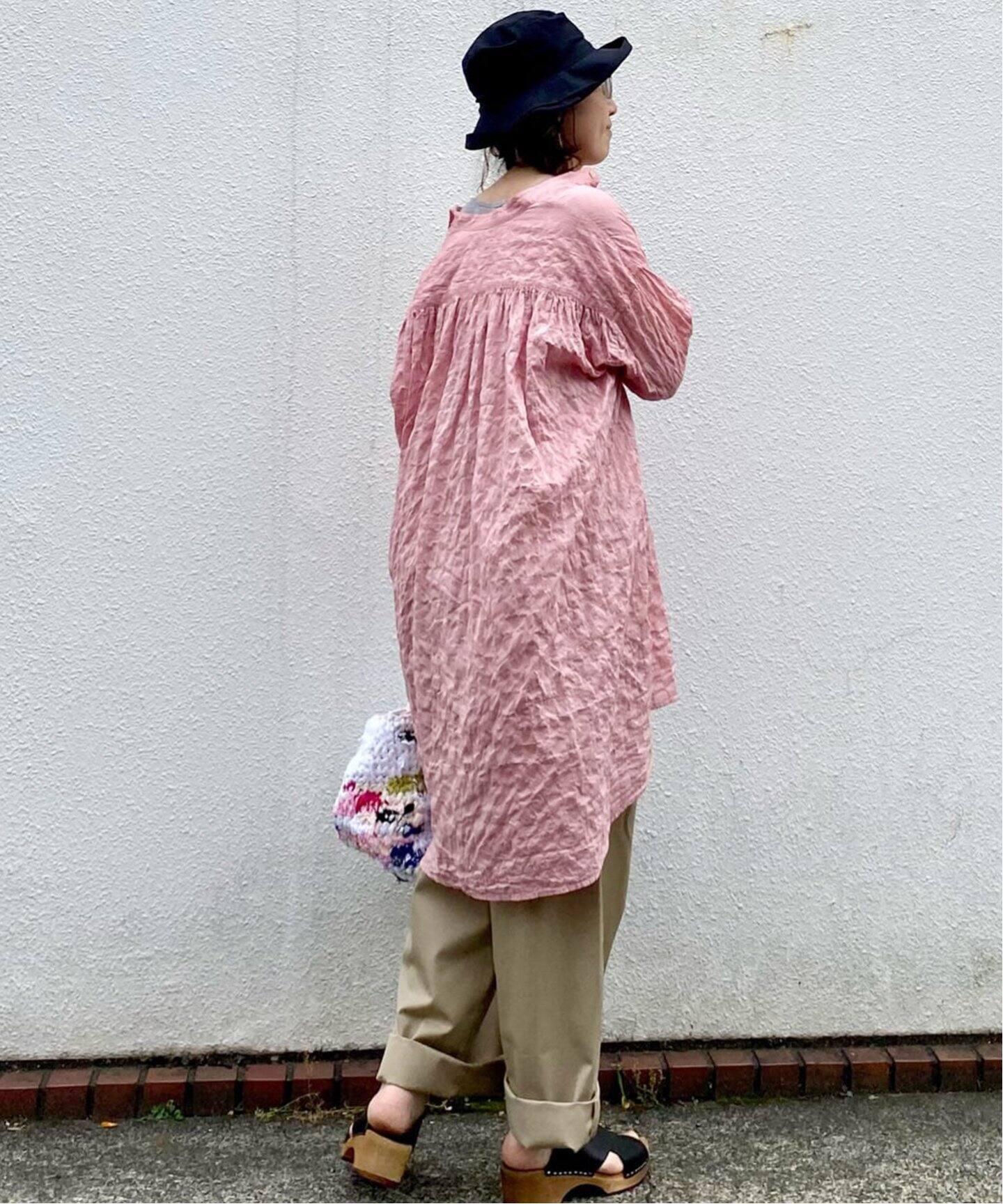 シャーリングローン スタンドチュニック（シャツ／ブラウス）｜journal 