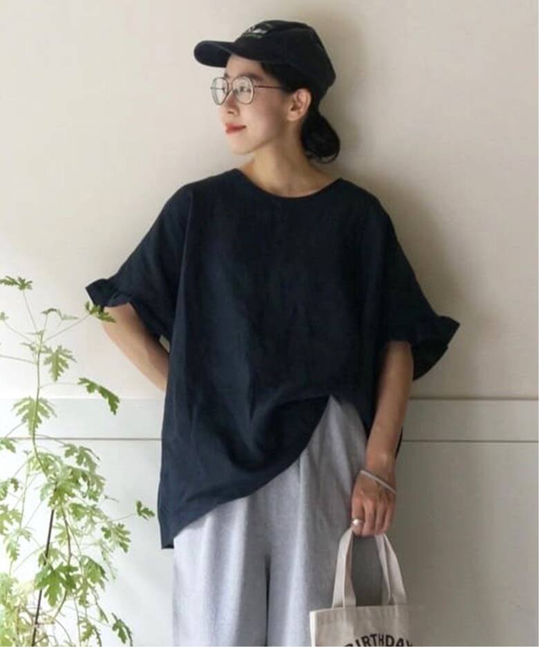 ベルギーリネンフリルTOP（シャツ／ブラウス）｜journal standard luxe 