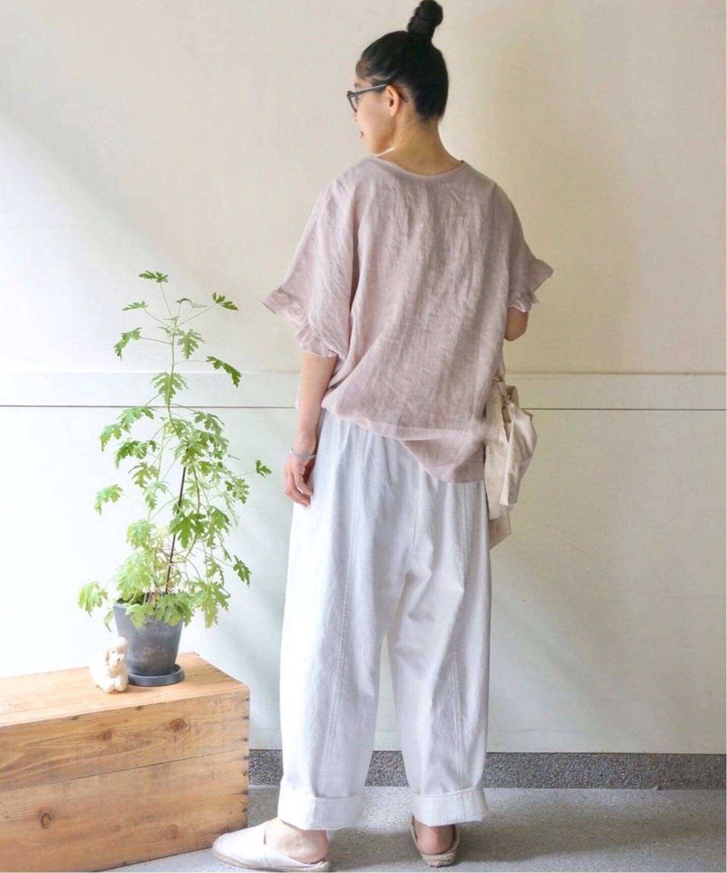 ベルギーリネンフリルTOP（シャツ／ブラウス）｜journal standard luxe 