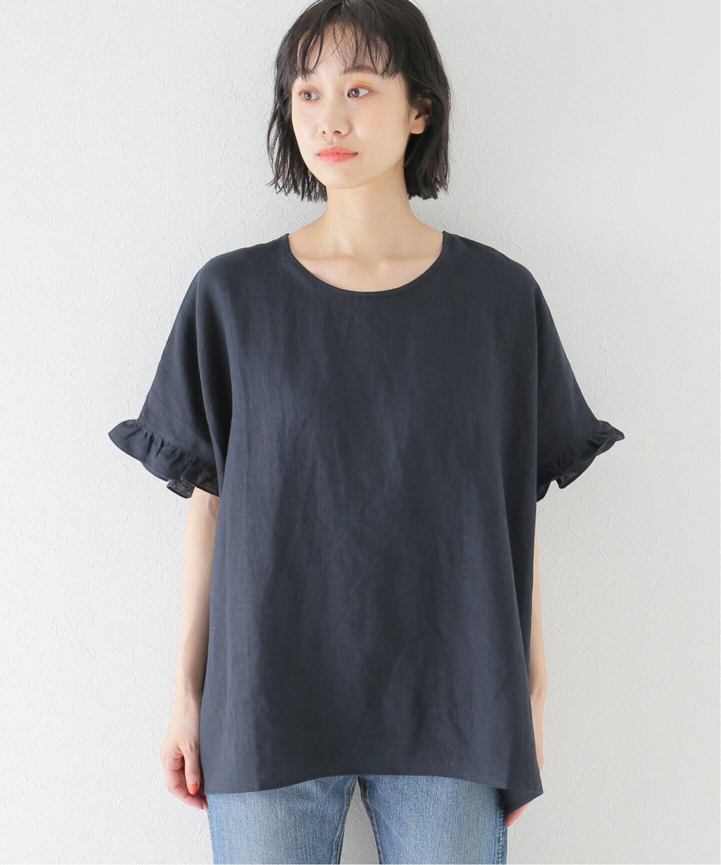 ベルギーリネンフリルTOP（シャツ／ブラウス）｜journal standard luxe 