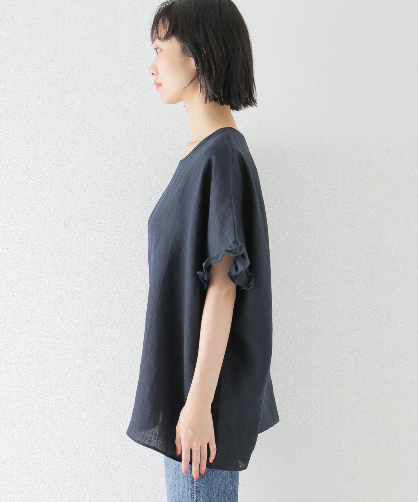 ベルギーリネンフリルTOP（シャツ／ブラウス）｜journal standard luxe 