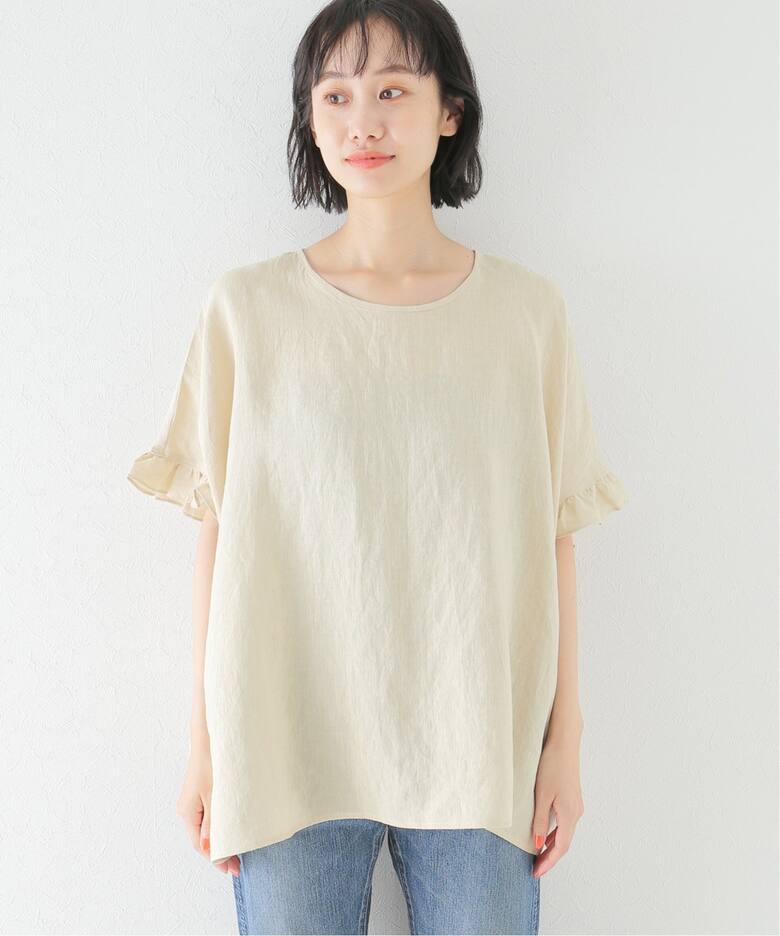 ベルギーリネンフリルTOP（シャツ／ブラウス）｜journal standard luxe 