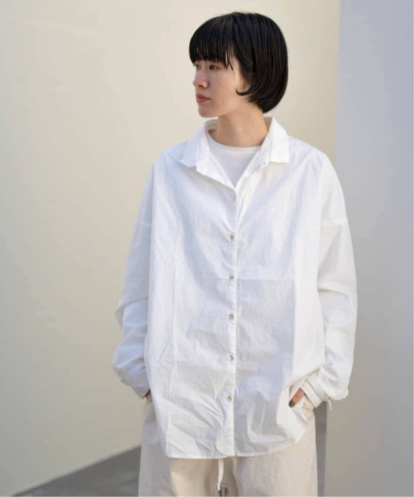 ALBUM DI FAMIGLIA/アルバム ディ ファミリア】SHORT COLLAR SHIRT 