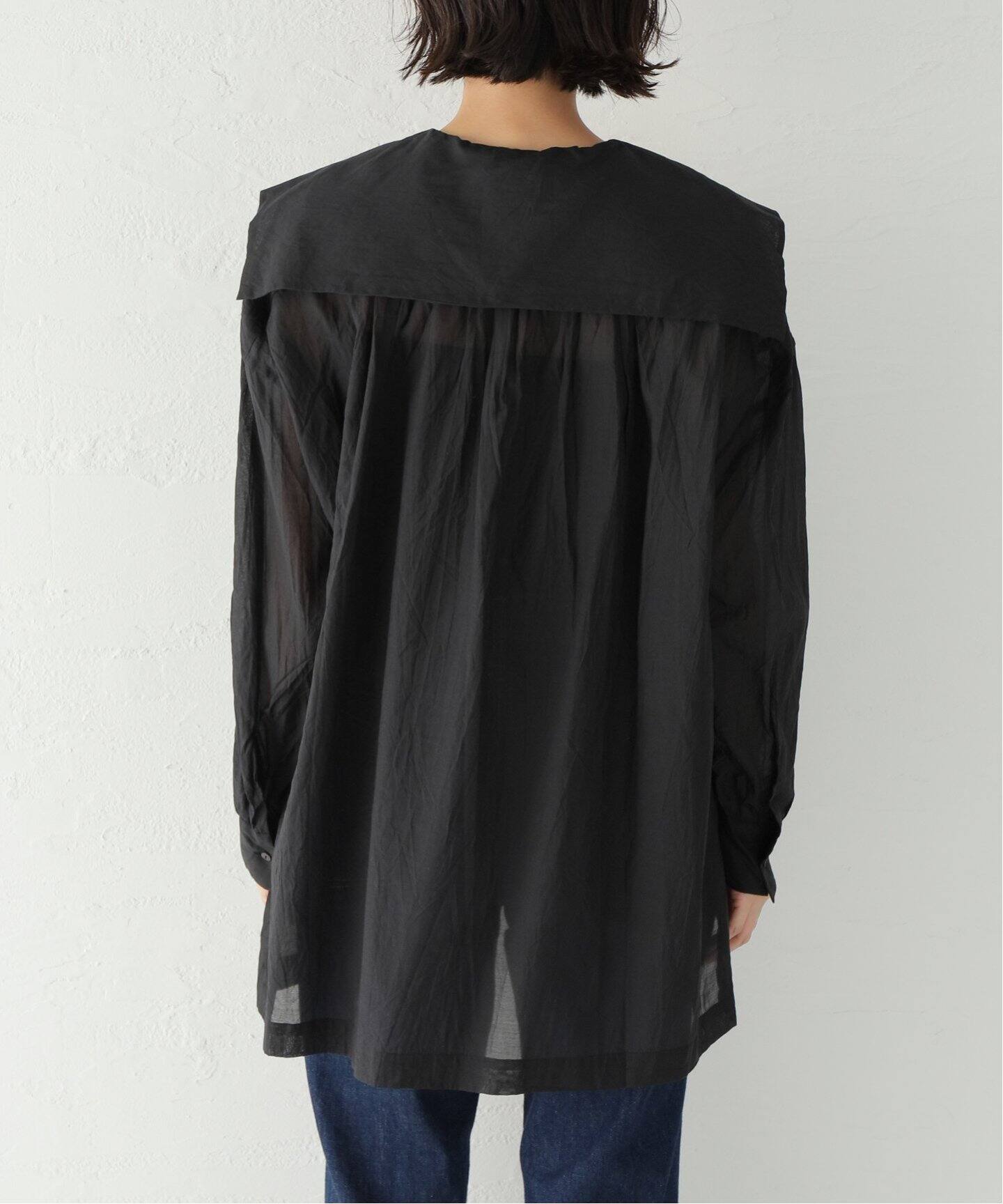TOUJOURS / トゥジュー】 CO/SI KHADI SQUARE COLLAR SHIRT（シャツ 