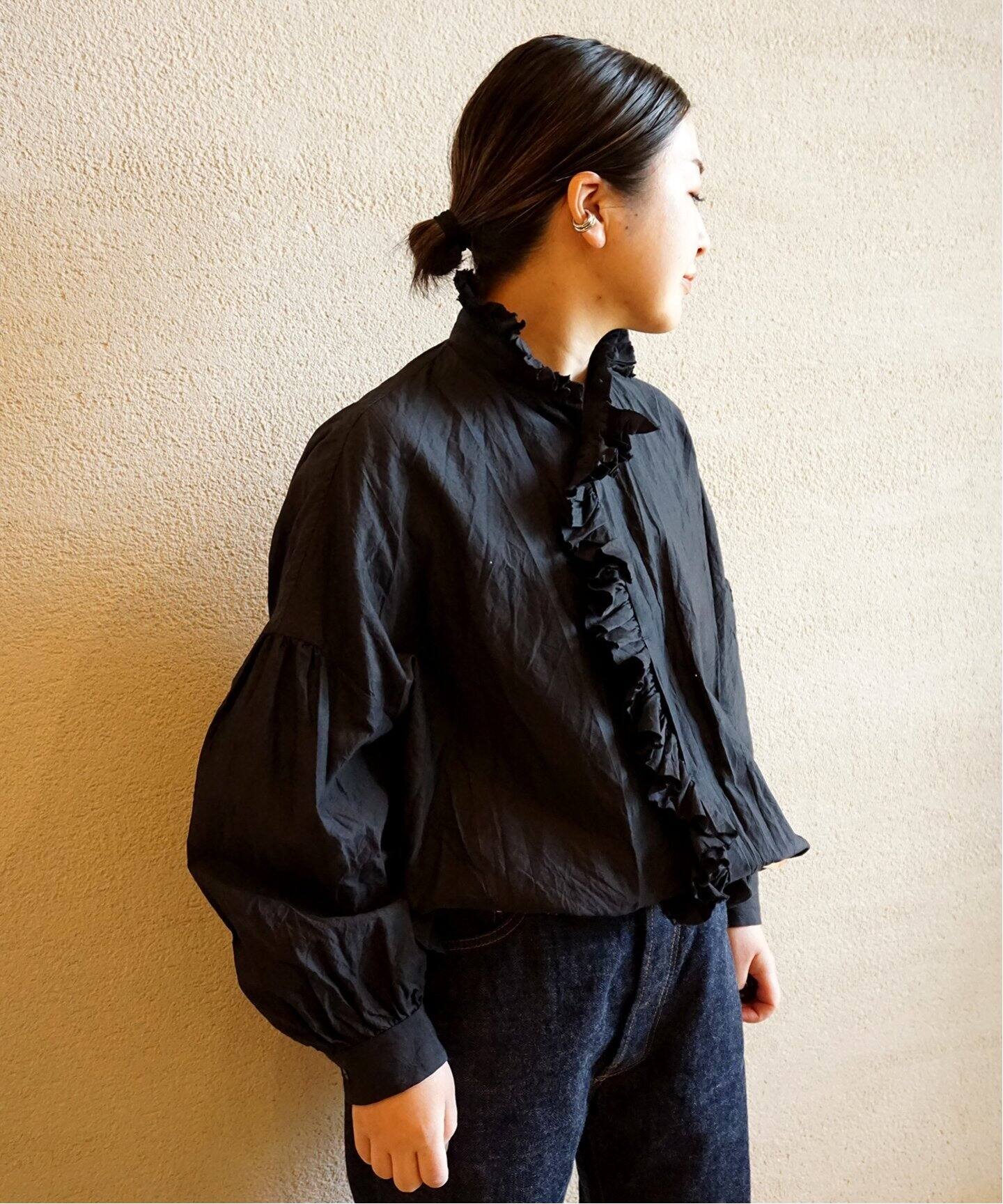 Toujours フリルカラー ラッフルカラー コットンシルク サイズ2  